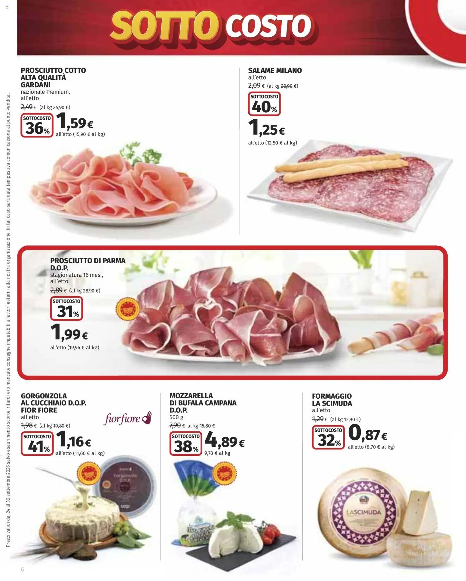 Ipercoop volantino Sottocosto Freschissimi