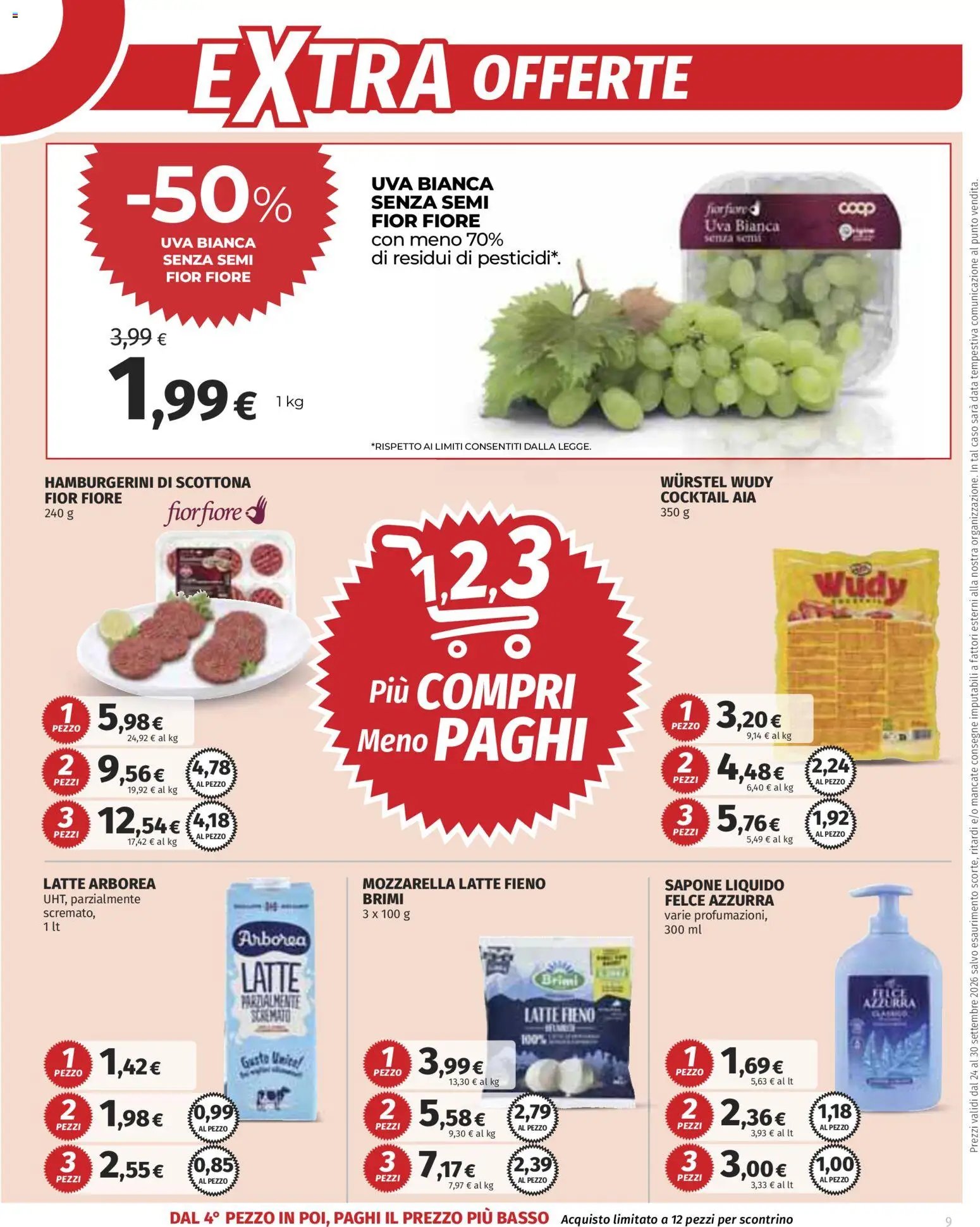 Ipercoop volantino Sottocosto Freschissimi