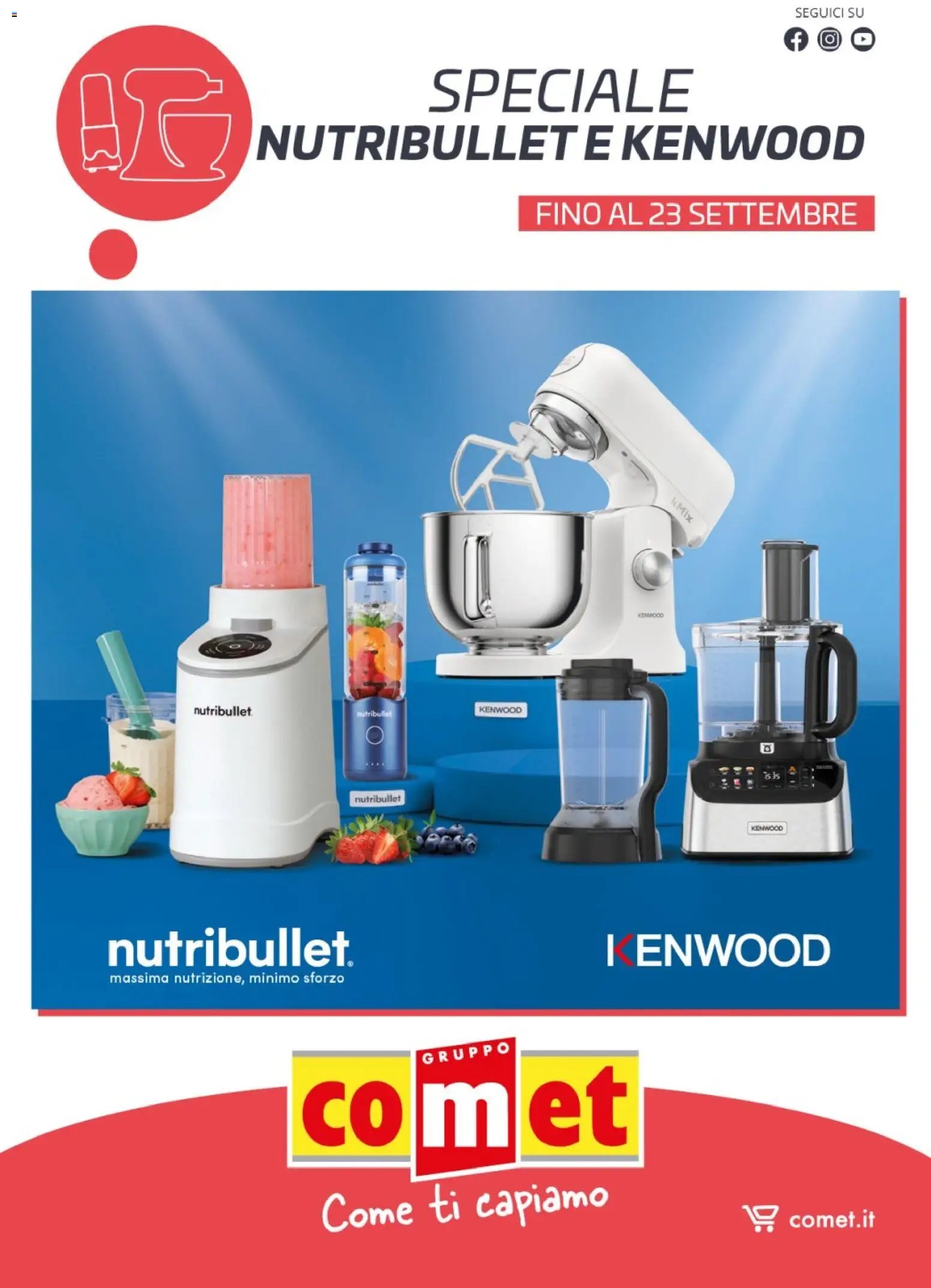 Comet volantino Kenwood e Nutribullet