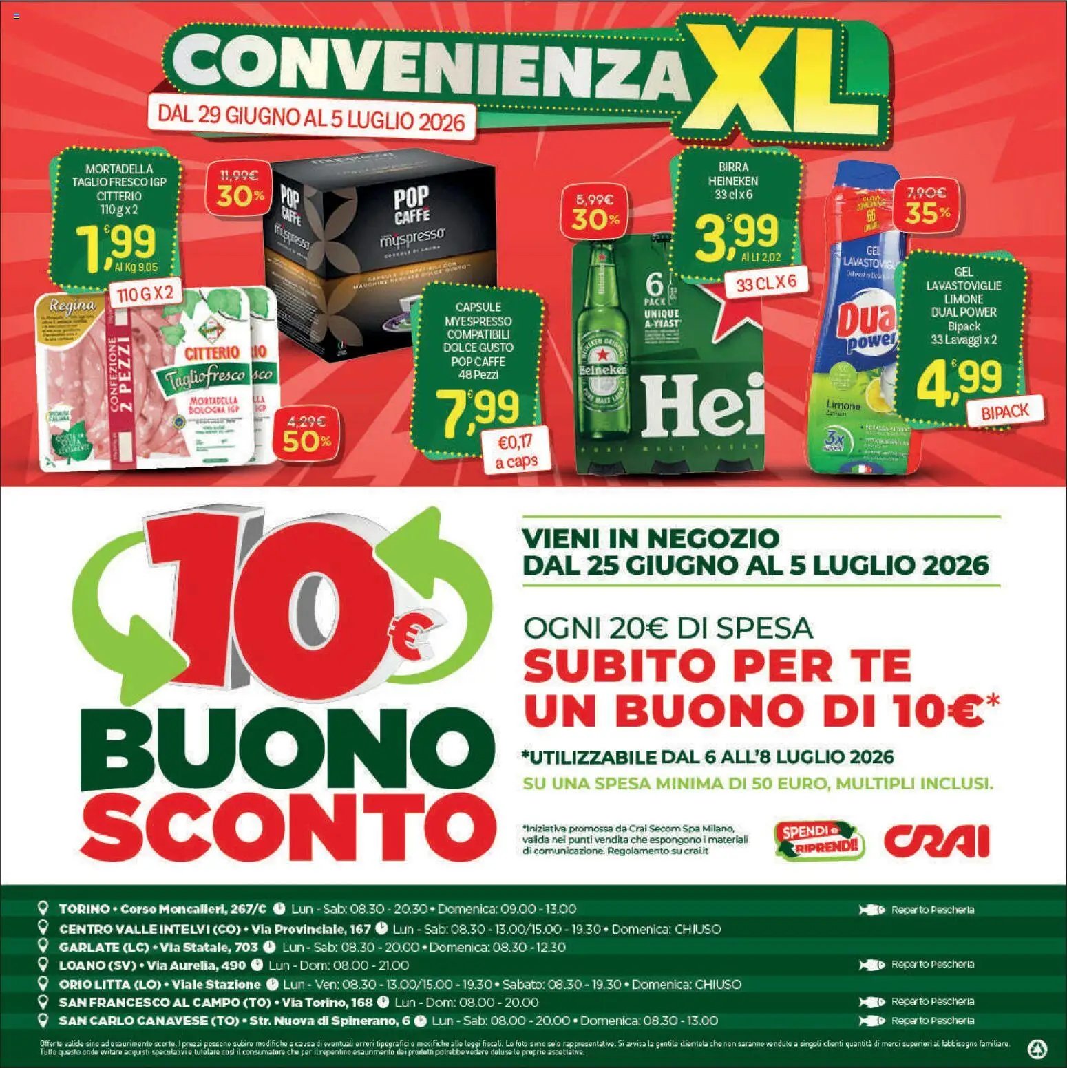 CRAI volantino Extra Torino