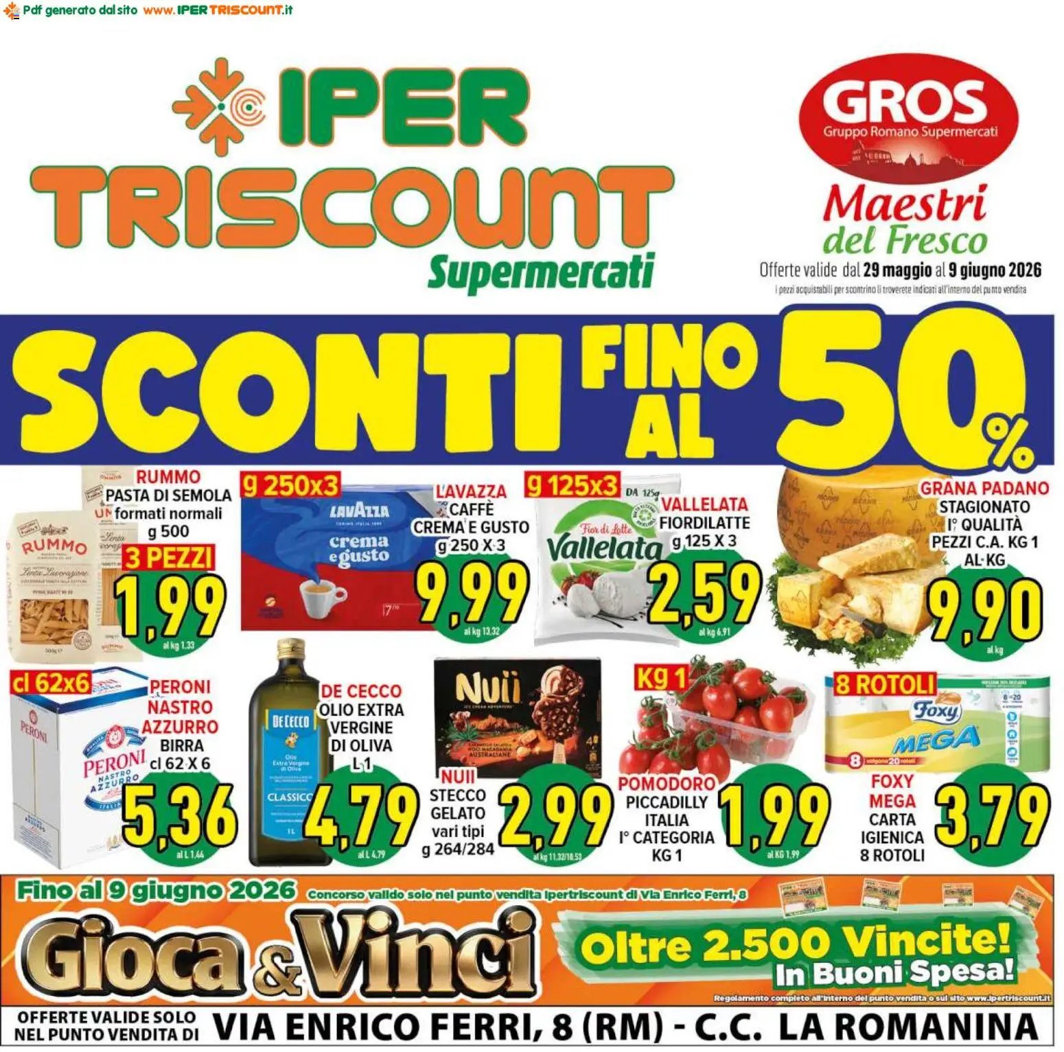 Ipertriscount volantino La Romanina