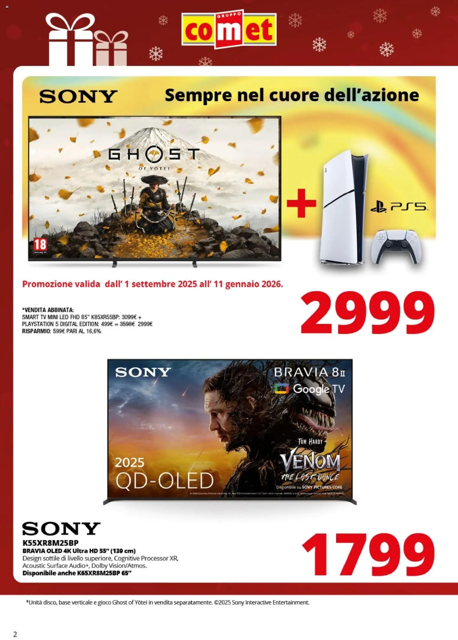 Comet Sony Audio Video catalogo (2025-09-01 - 2026-01-11)