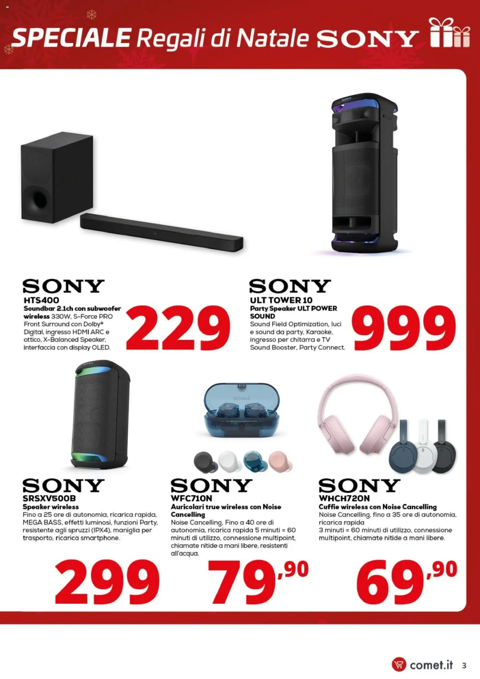 Comet Sony Audio Video catalogo (2025-09-01 - 2026-01-11)