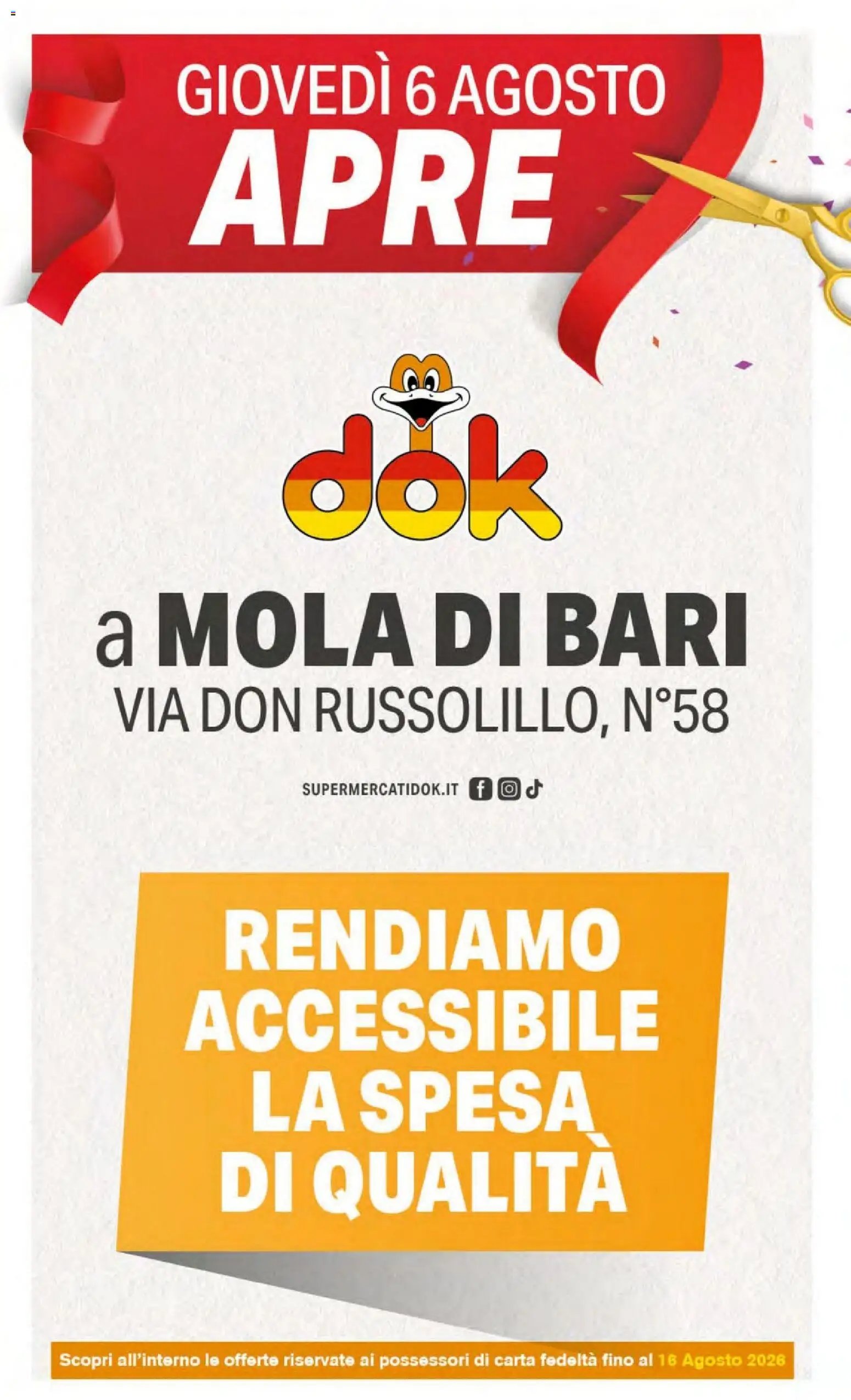 DOK volantino Riapertura Mola di Bari