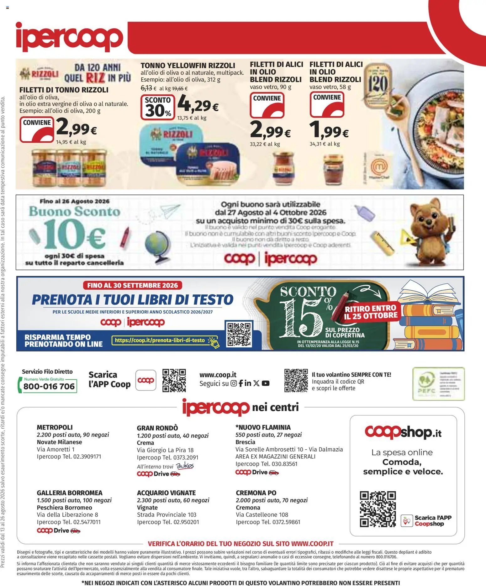 Ipercoop volantino Brescia