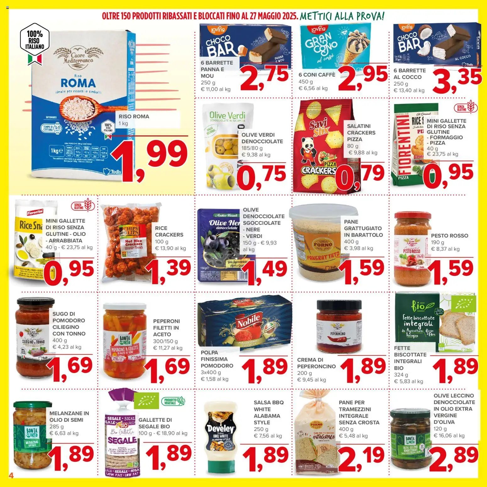 Todis volantino Prezzi Bassi & Blocati (2026-04-07 - 2026-05-27)