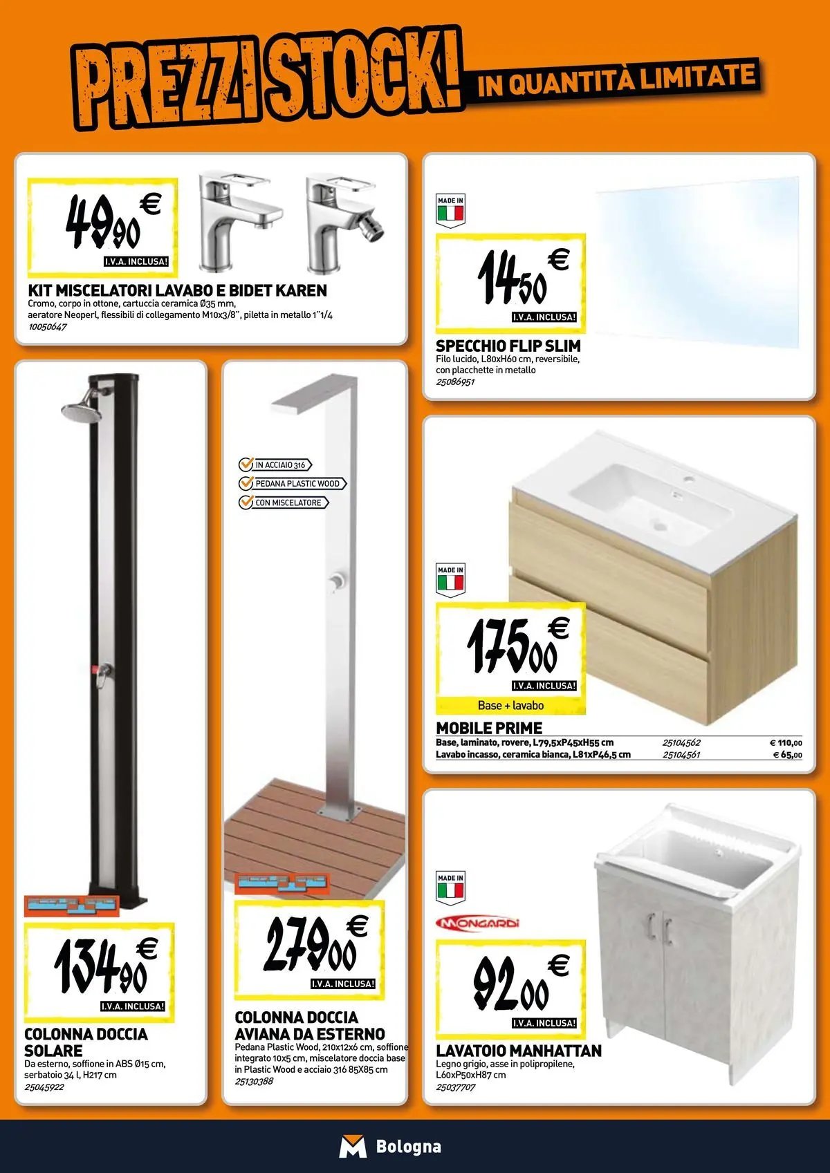 TECNOMAT - Straordinari prezzi stock!