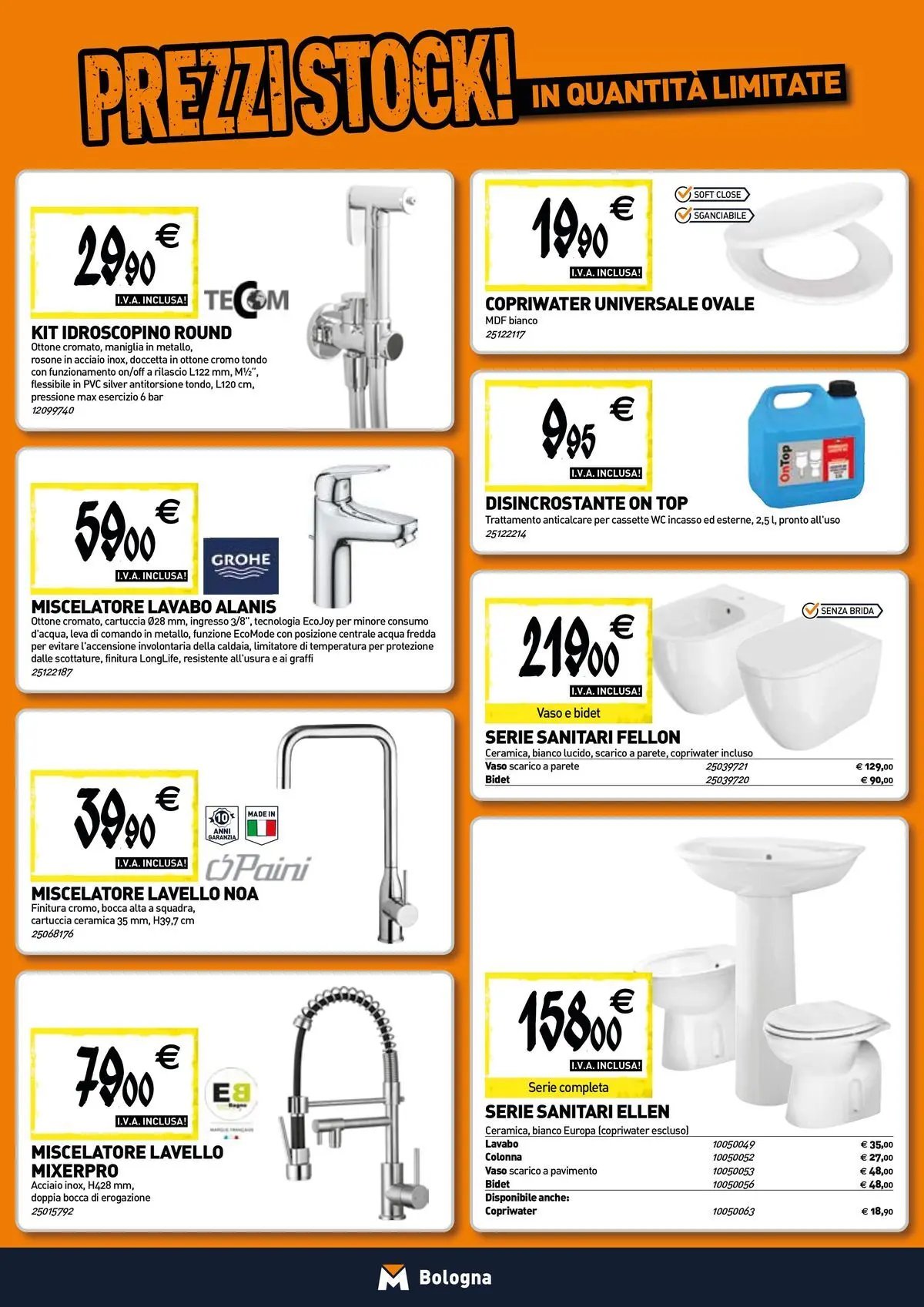 TECNOMAT - Straordinari prezzi stock!