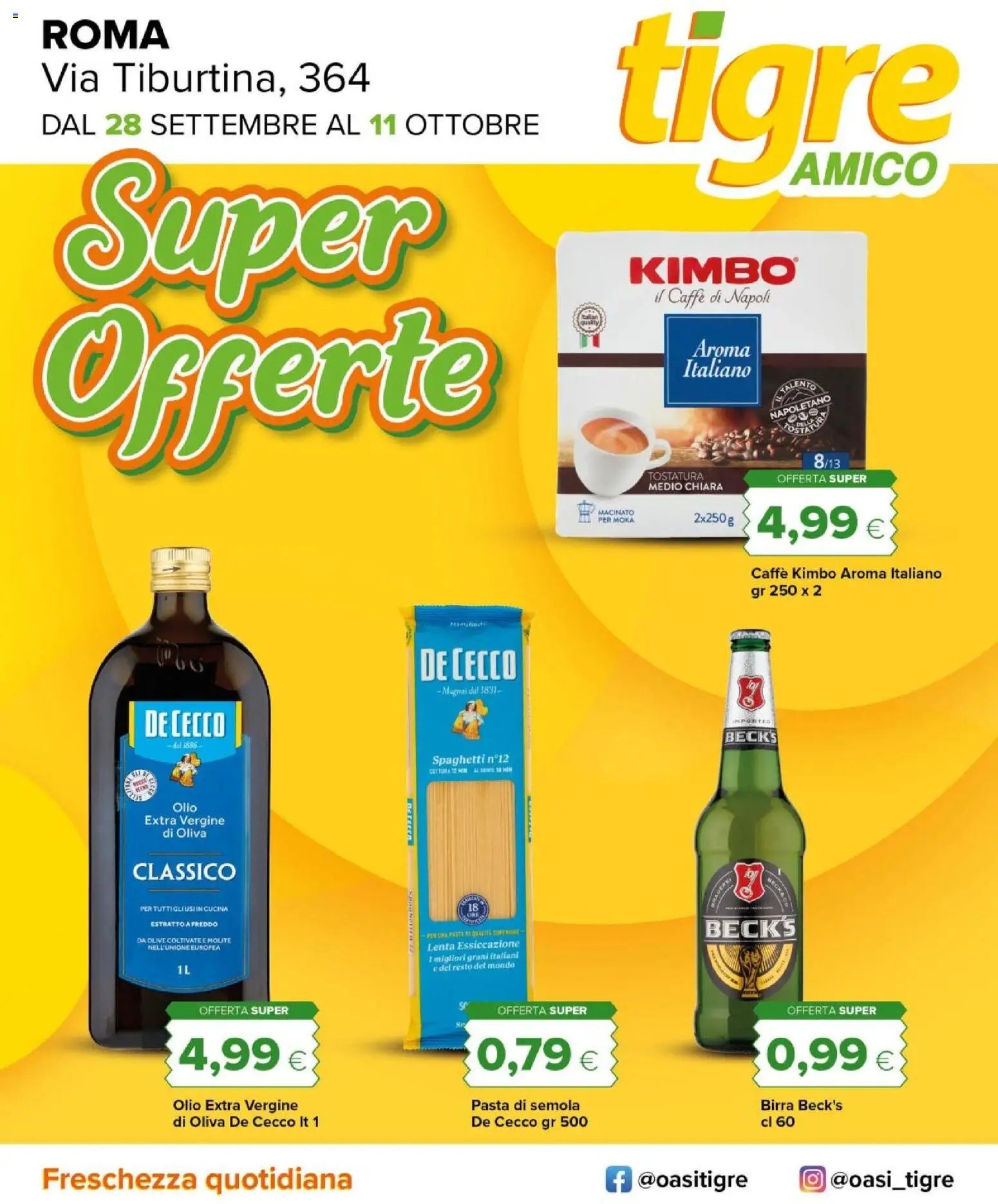 Tigre volantino Amico Roma