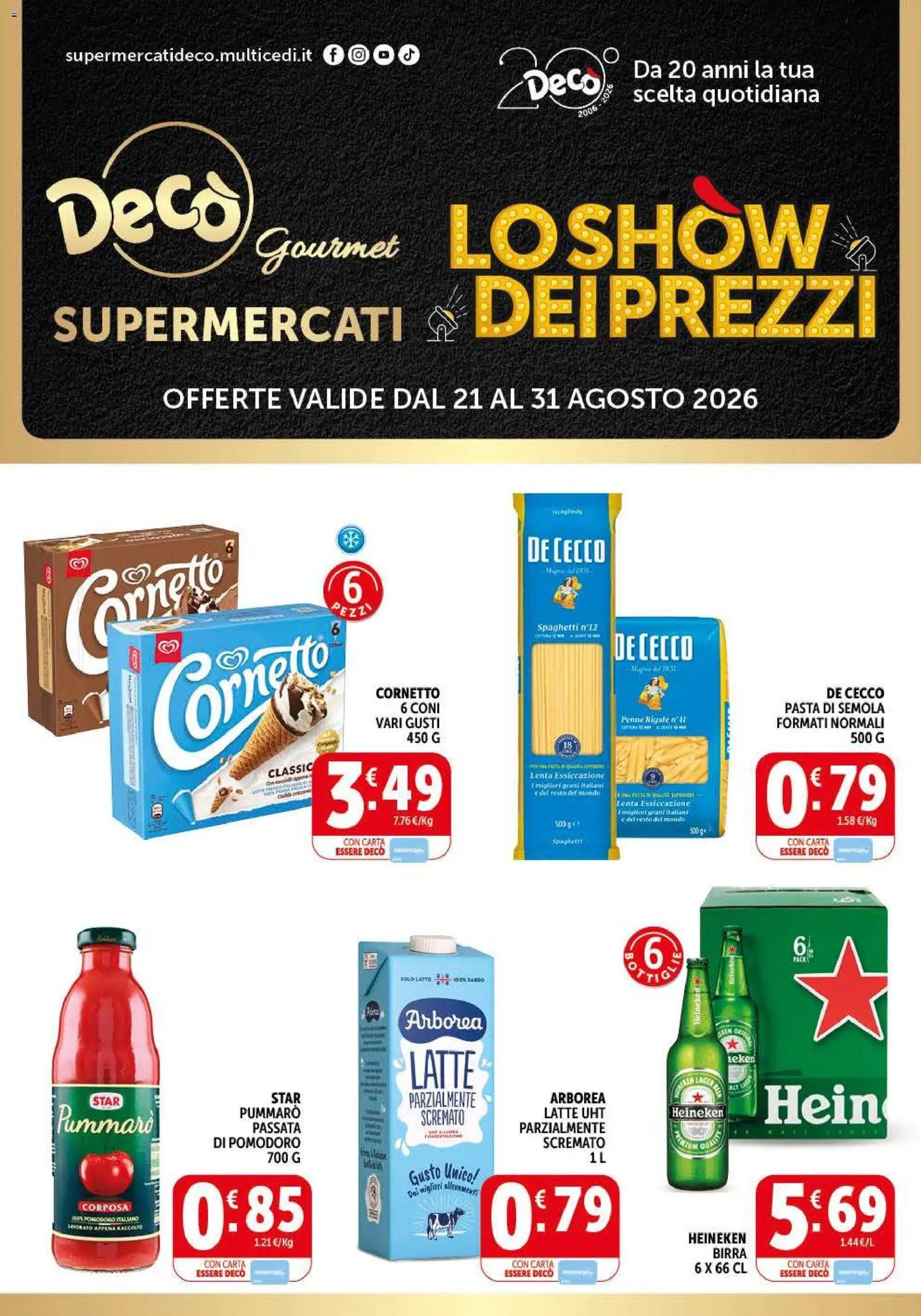 Decò volantino Gourmet
