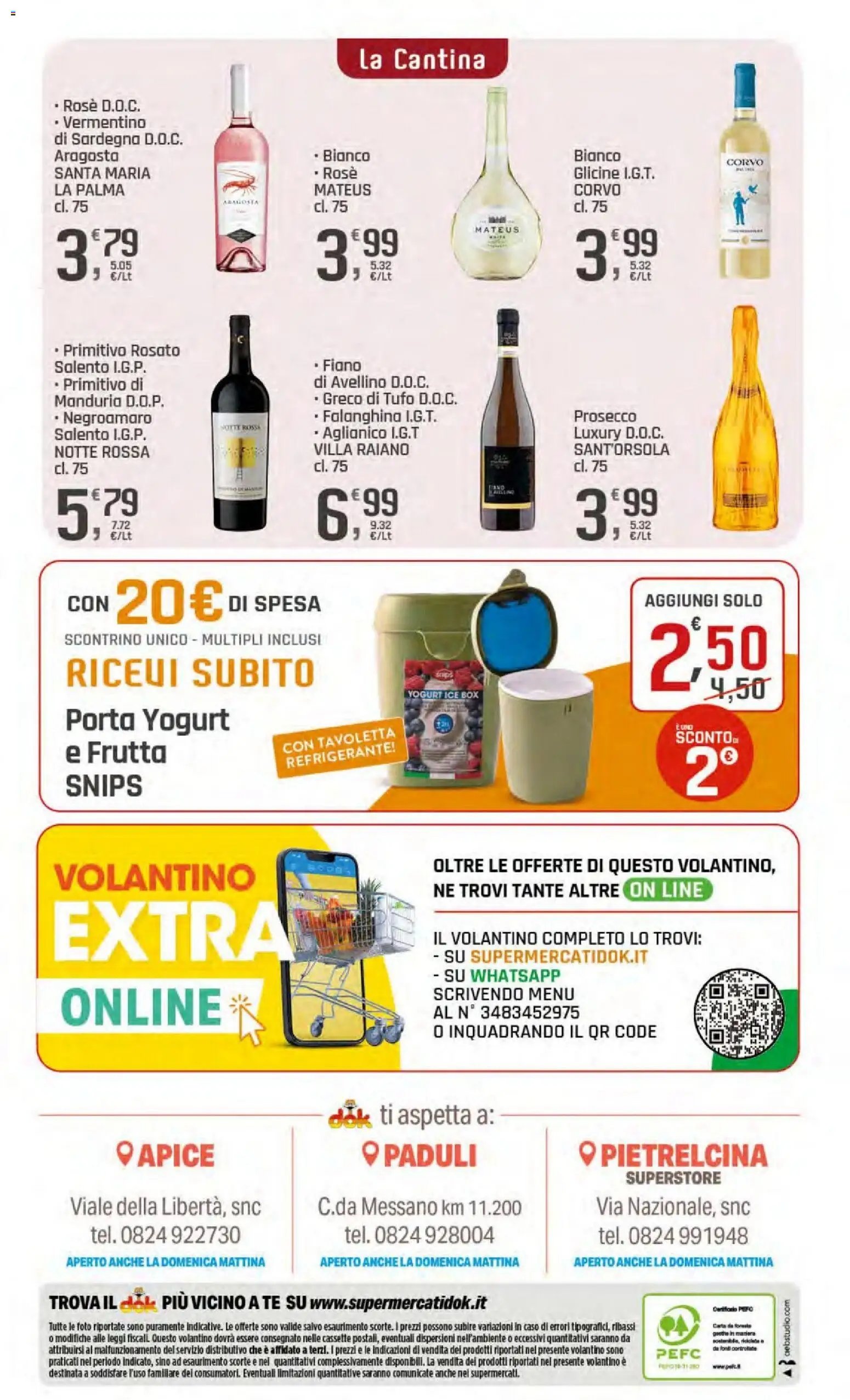 DOK volantino Apice, Pietrelcina, Paduli
