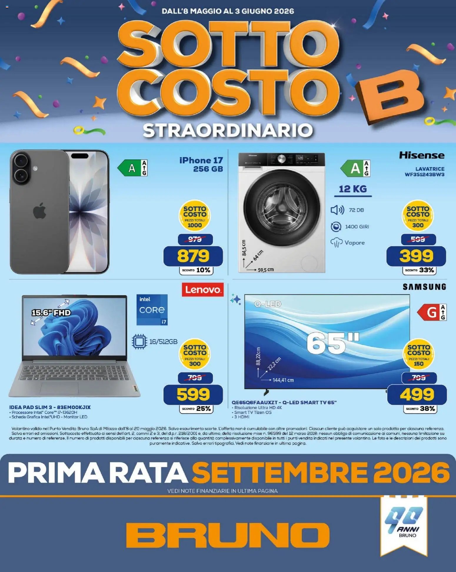 BRUNO volantino Milazzo
