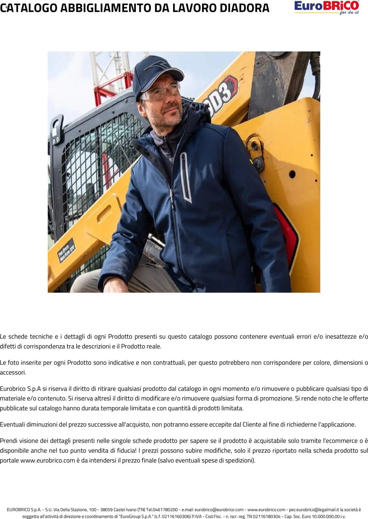 Eurobrico Abbigliamento da Lavoro Diadora catalogo