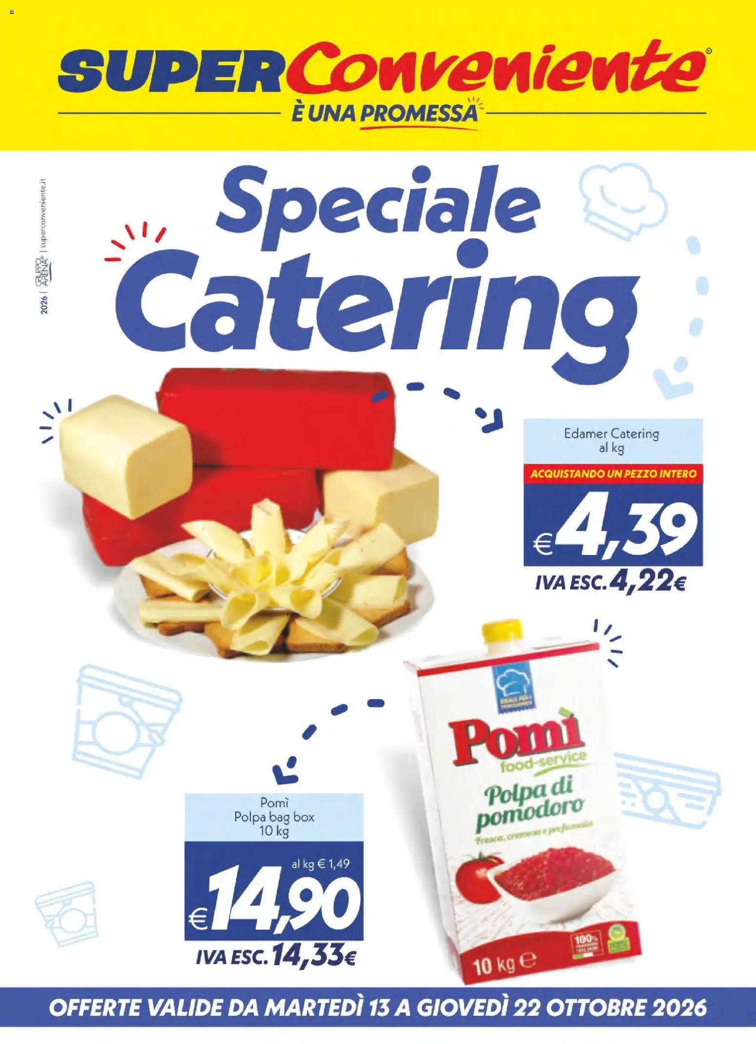 SuperConveniente volantino Catering Enna, Misterbianco