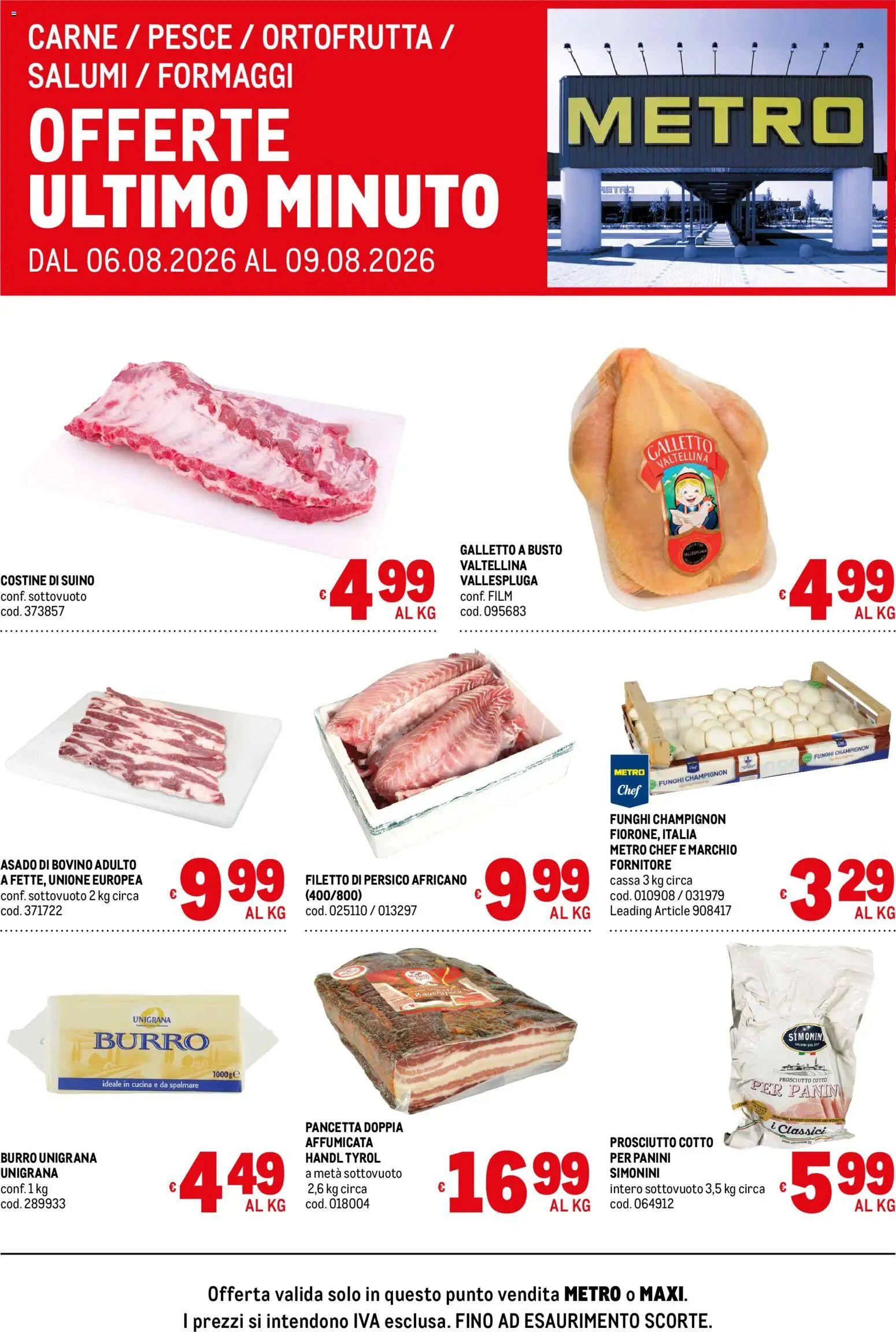 Metro volantino Offerte freschissimi