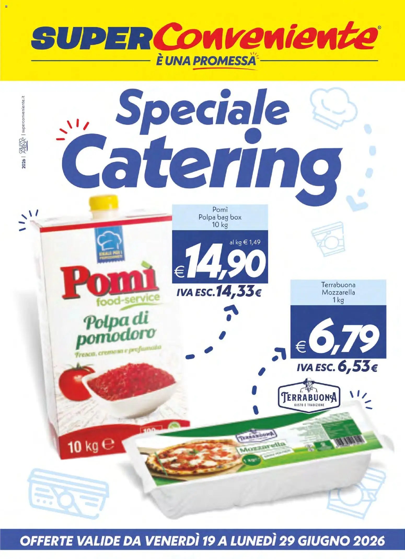 SuperConveniente volantino Catering Enna, Misterbianco
