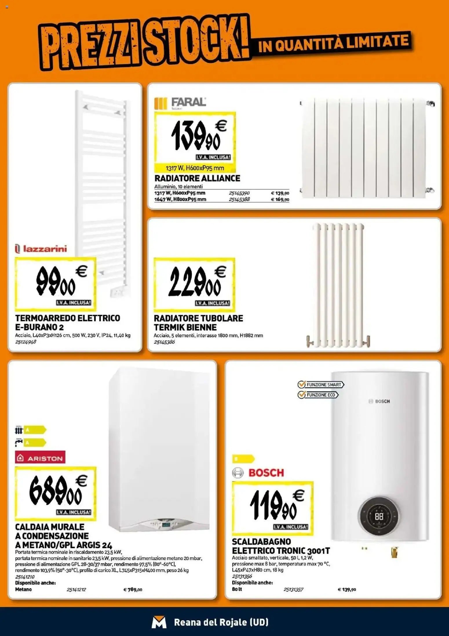 TECNOMAT - Straordinari prezzi stock!