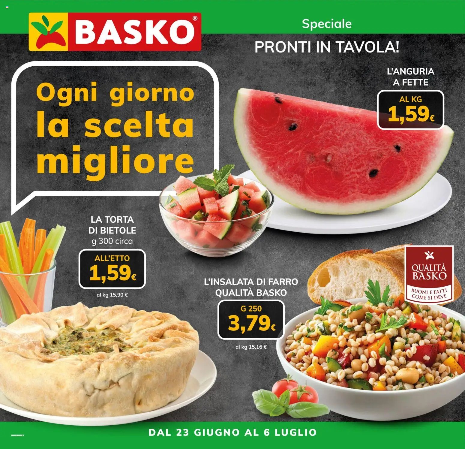 Basko volantino Pronti in tavola