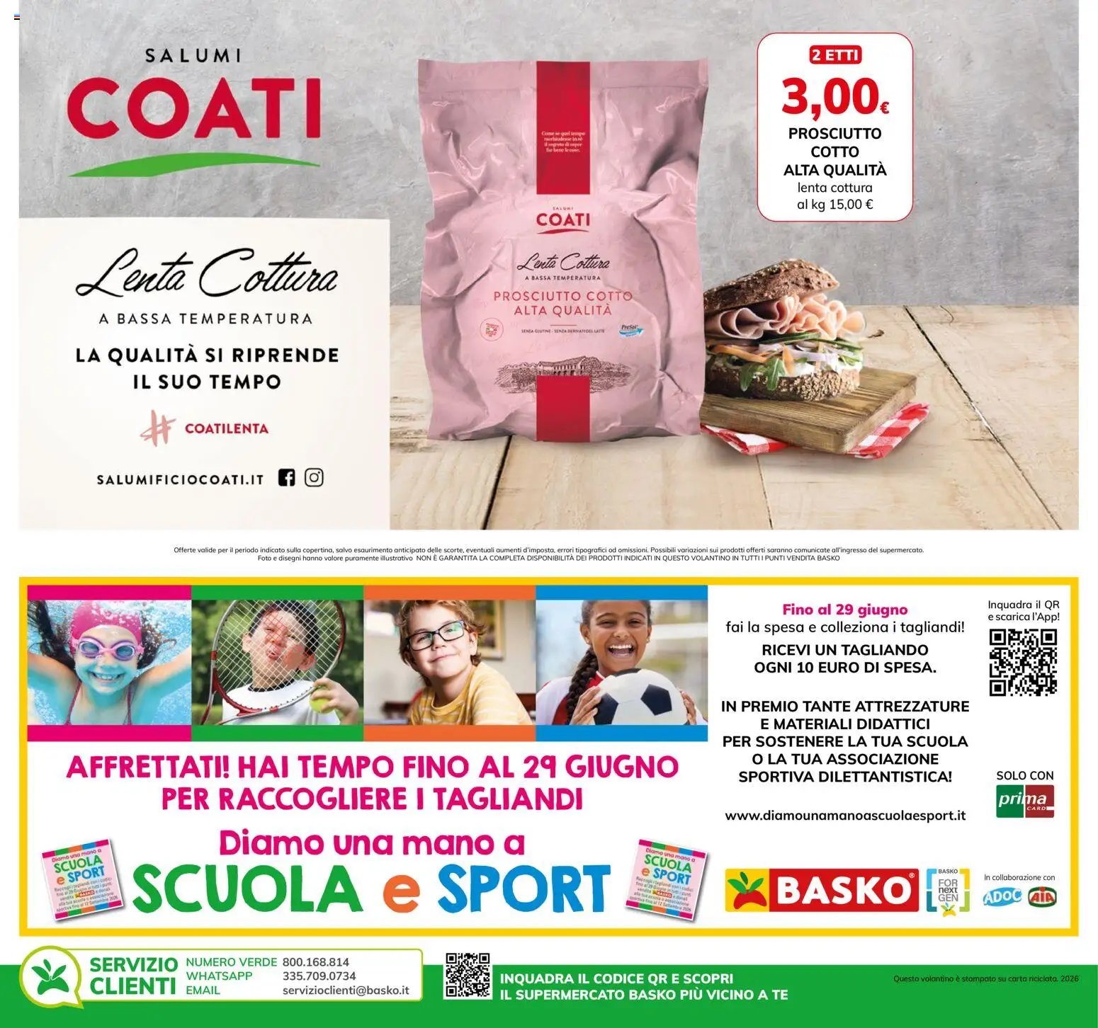 Basko volantino Pronti in tavola