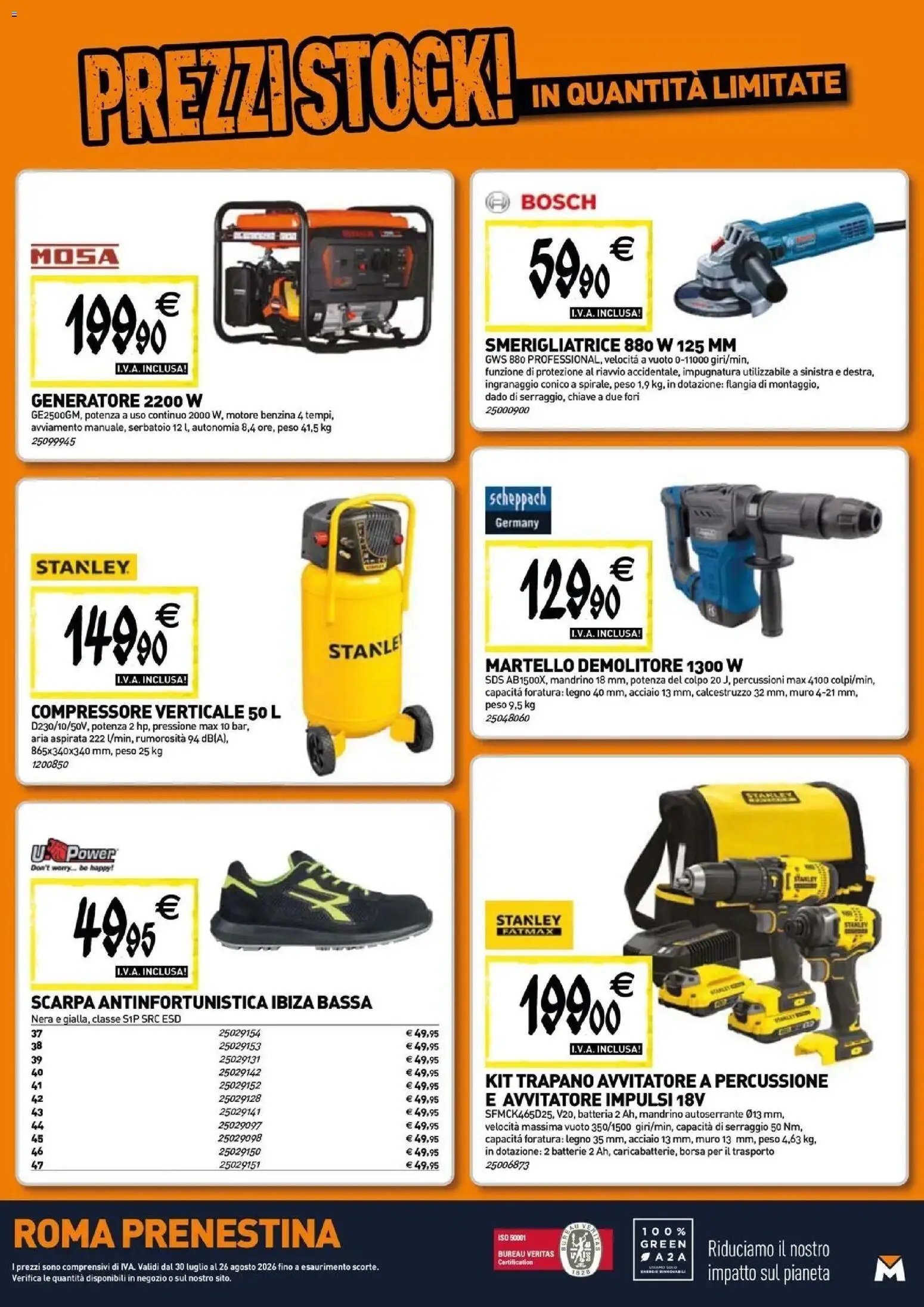 TECNOMAT - Straordinari prezzi stock!