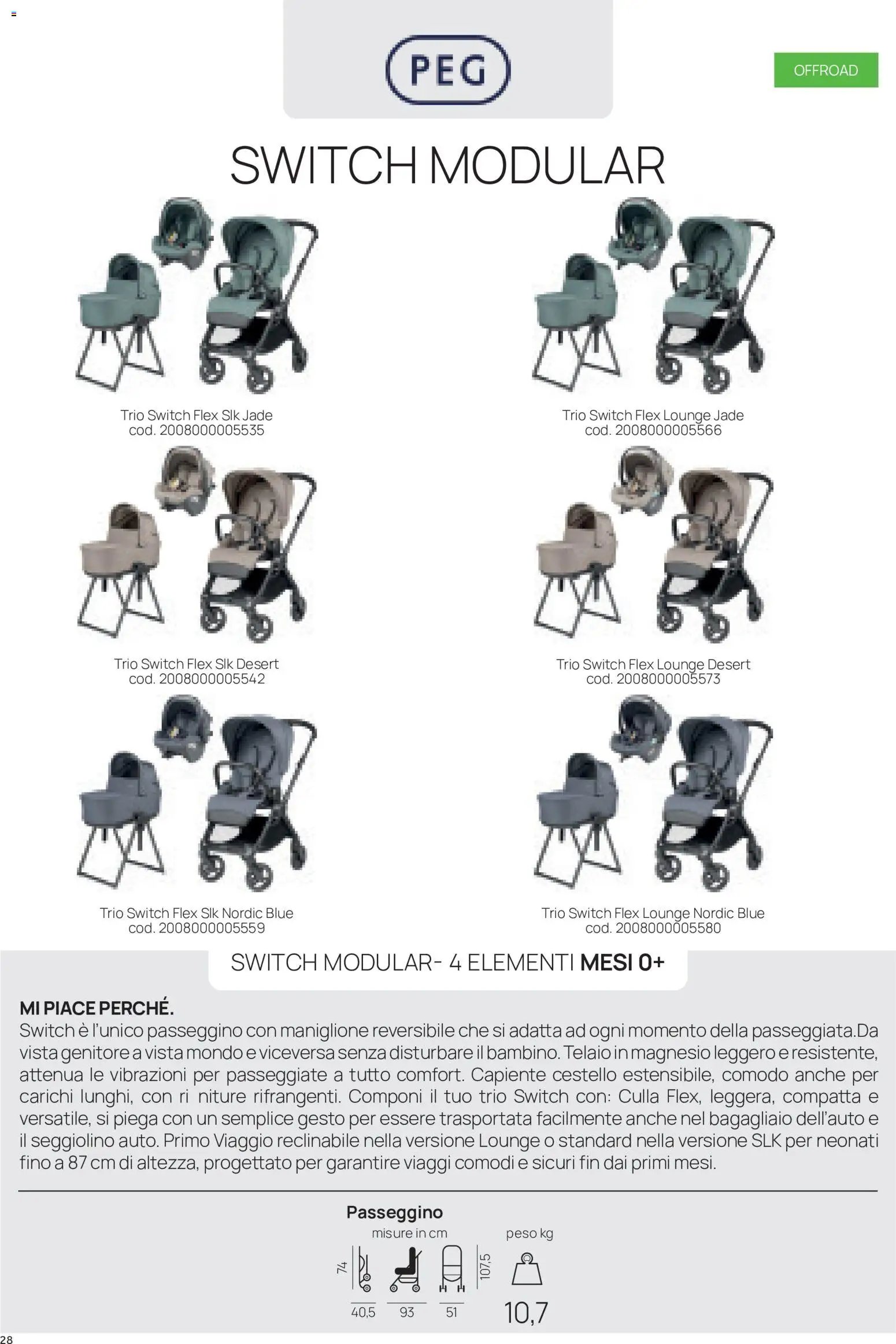 Prenatal volantino Modulari
