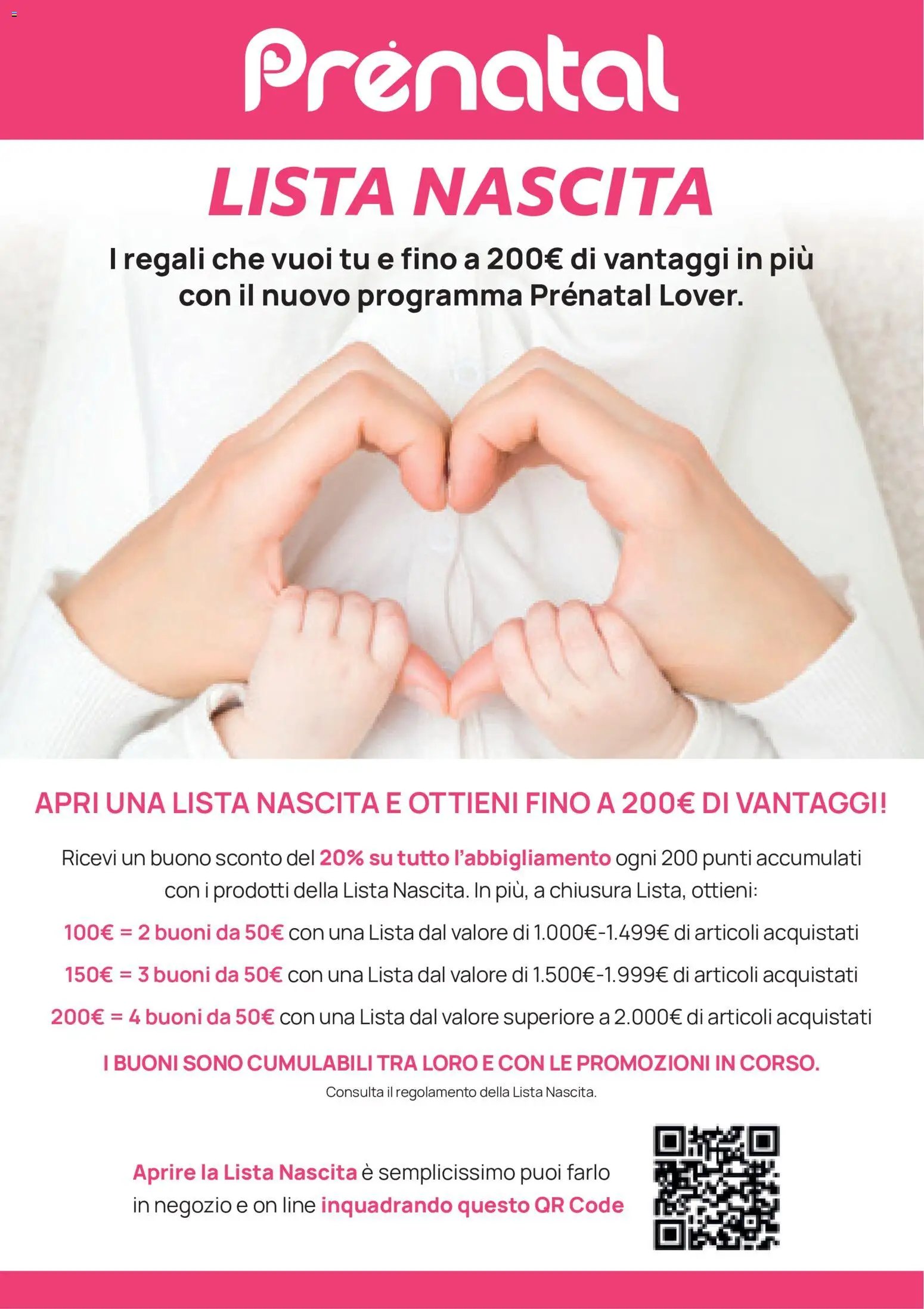 Prenatal volantino Modulari