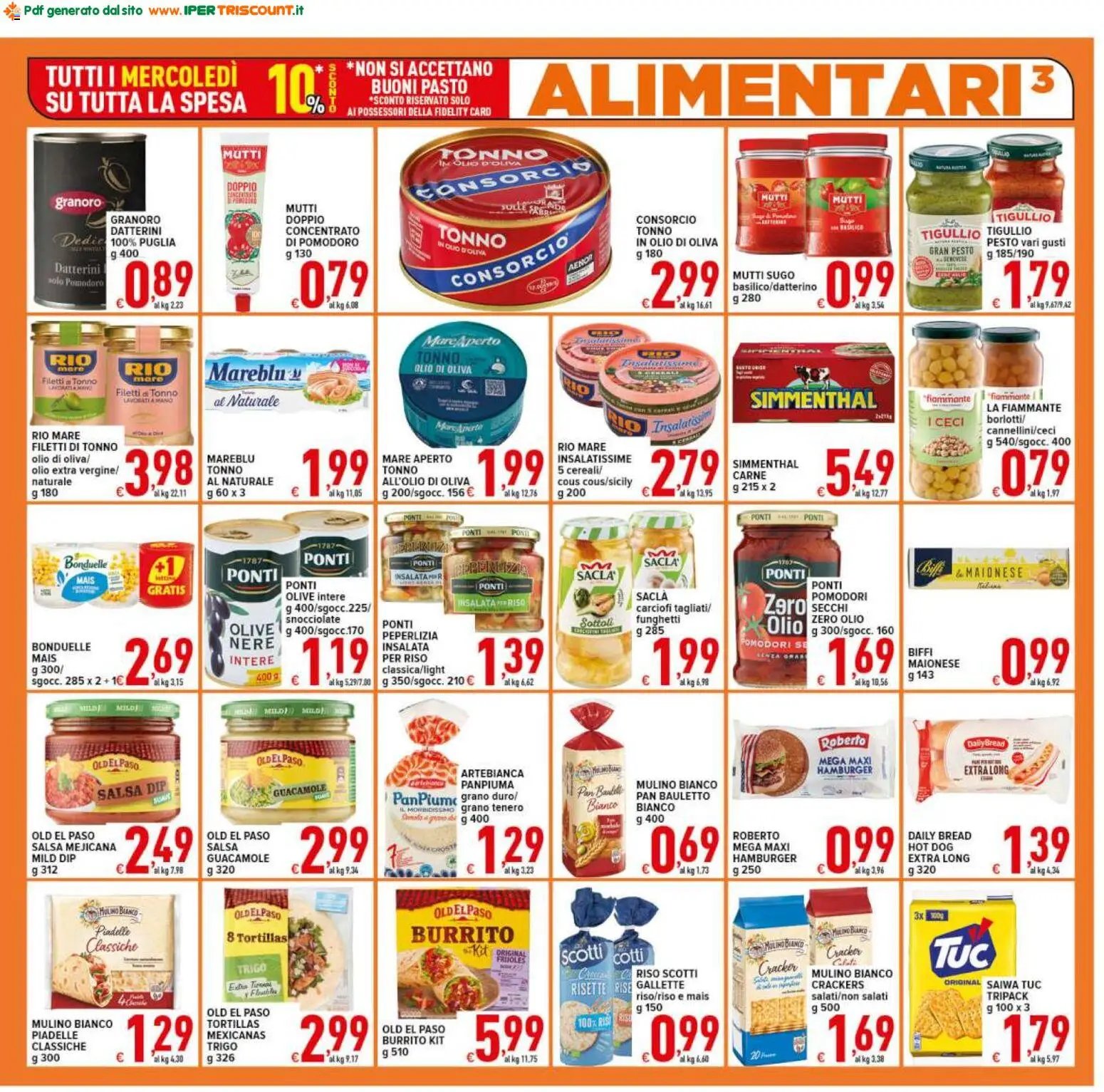 Ipertriscount volantino Fonte Nuova