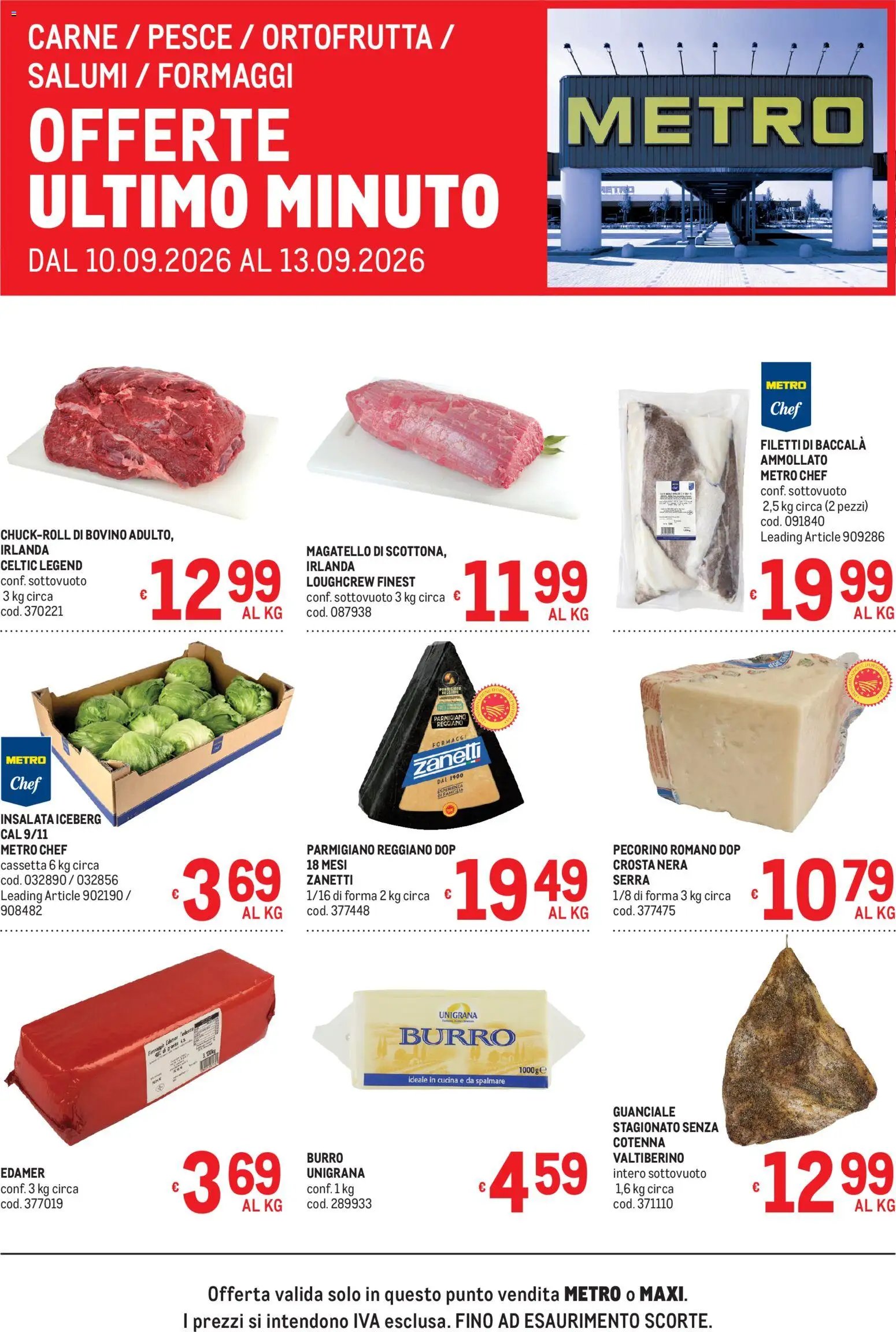 Metro volantino Offerte freschissimi