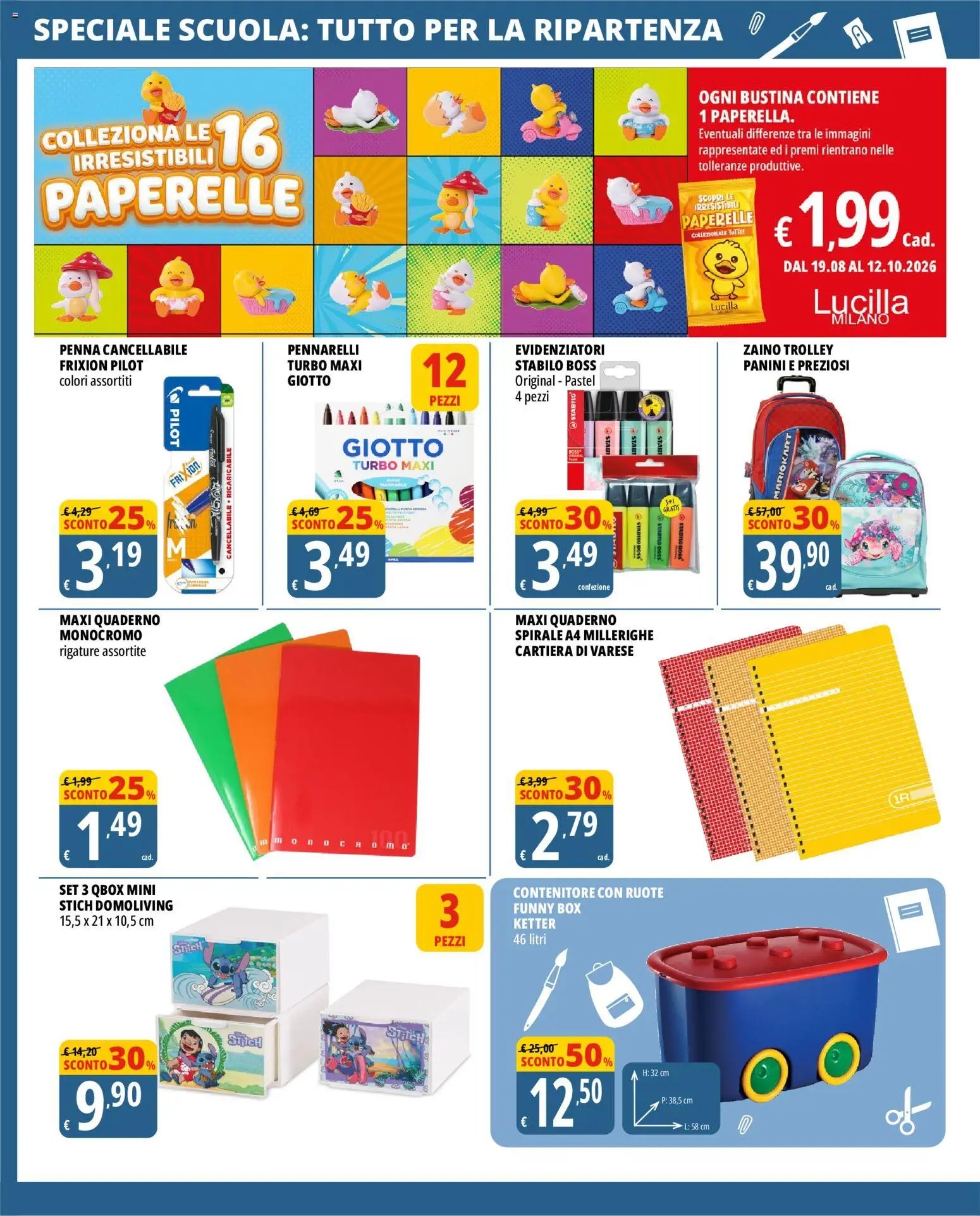 Tigros volantino Scuola