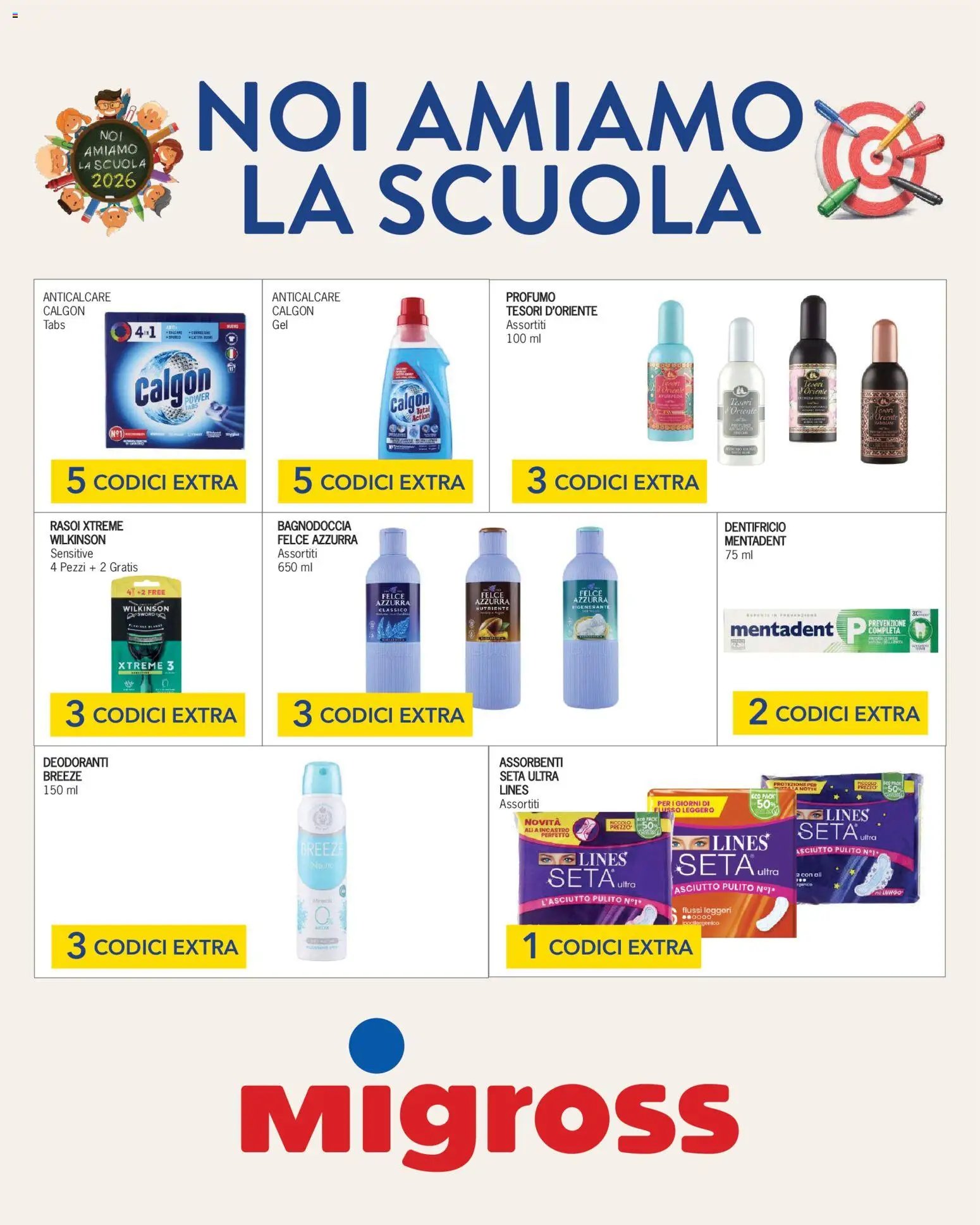 Migross volantino Noi Amiamo la Scuola