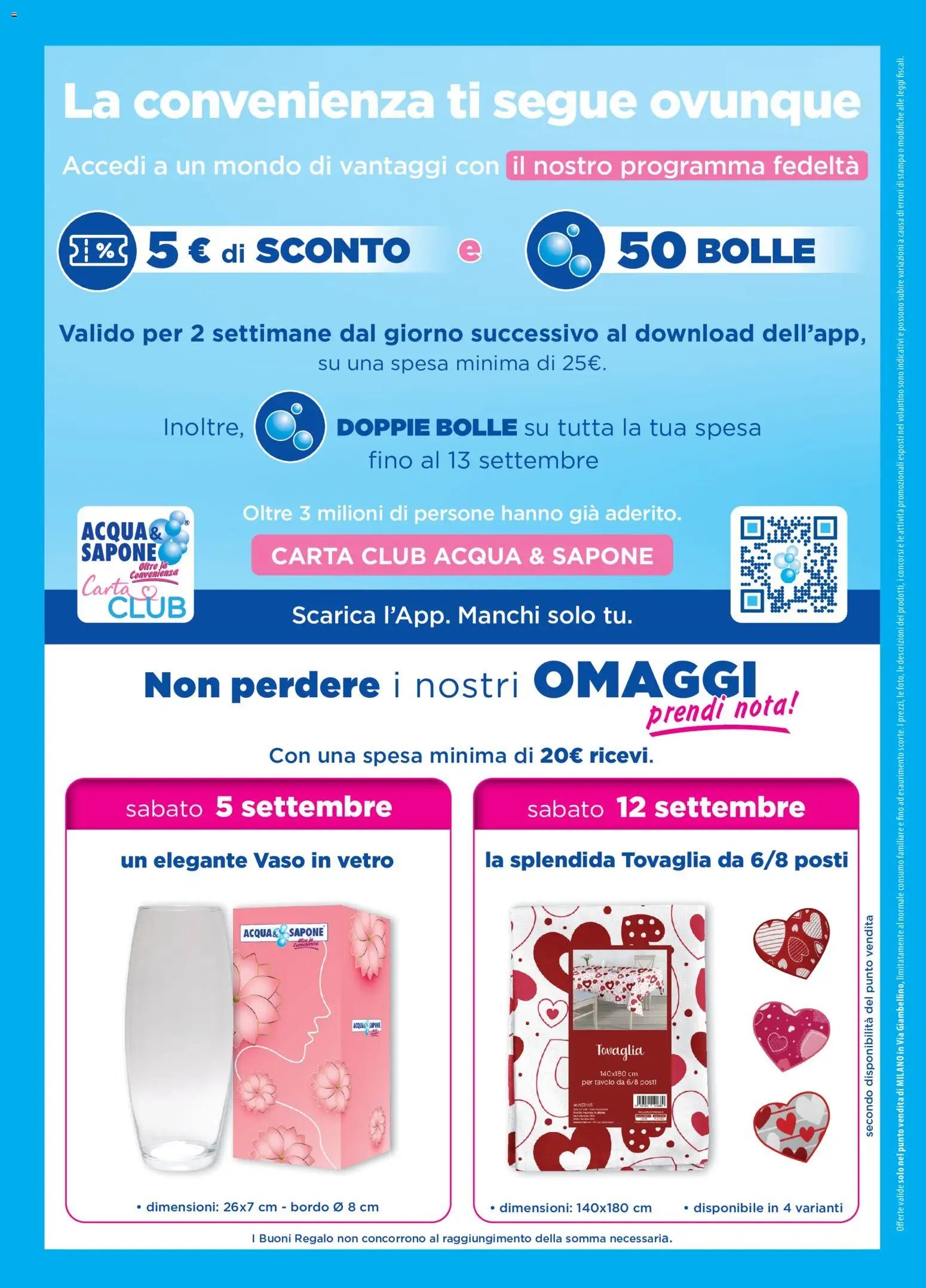 Acqua e Sapone volantino Milano