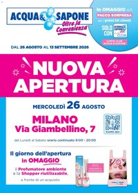 Acqua e Sapone volantino Milano