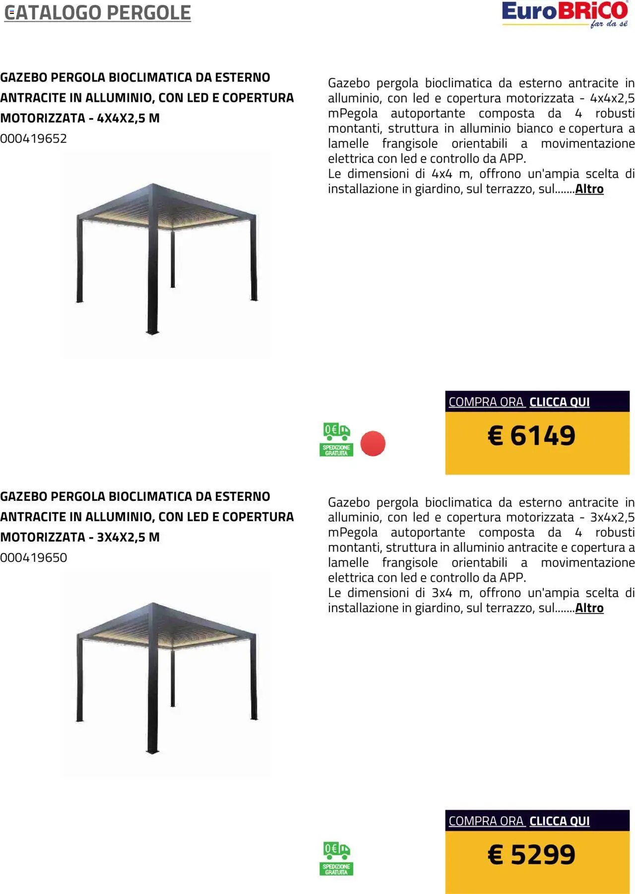 Eurobrico Pergole da esterno catalogo