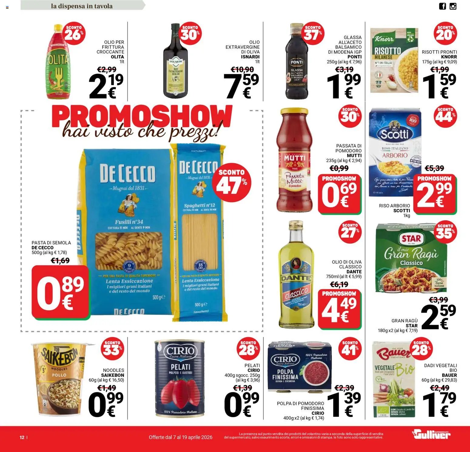 Gulliver volantino (2026-04-07 - 2026-04-19)