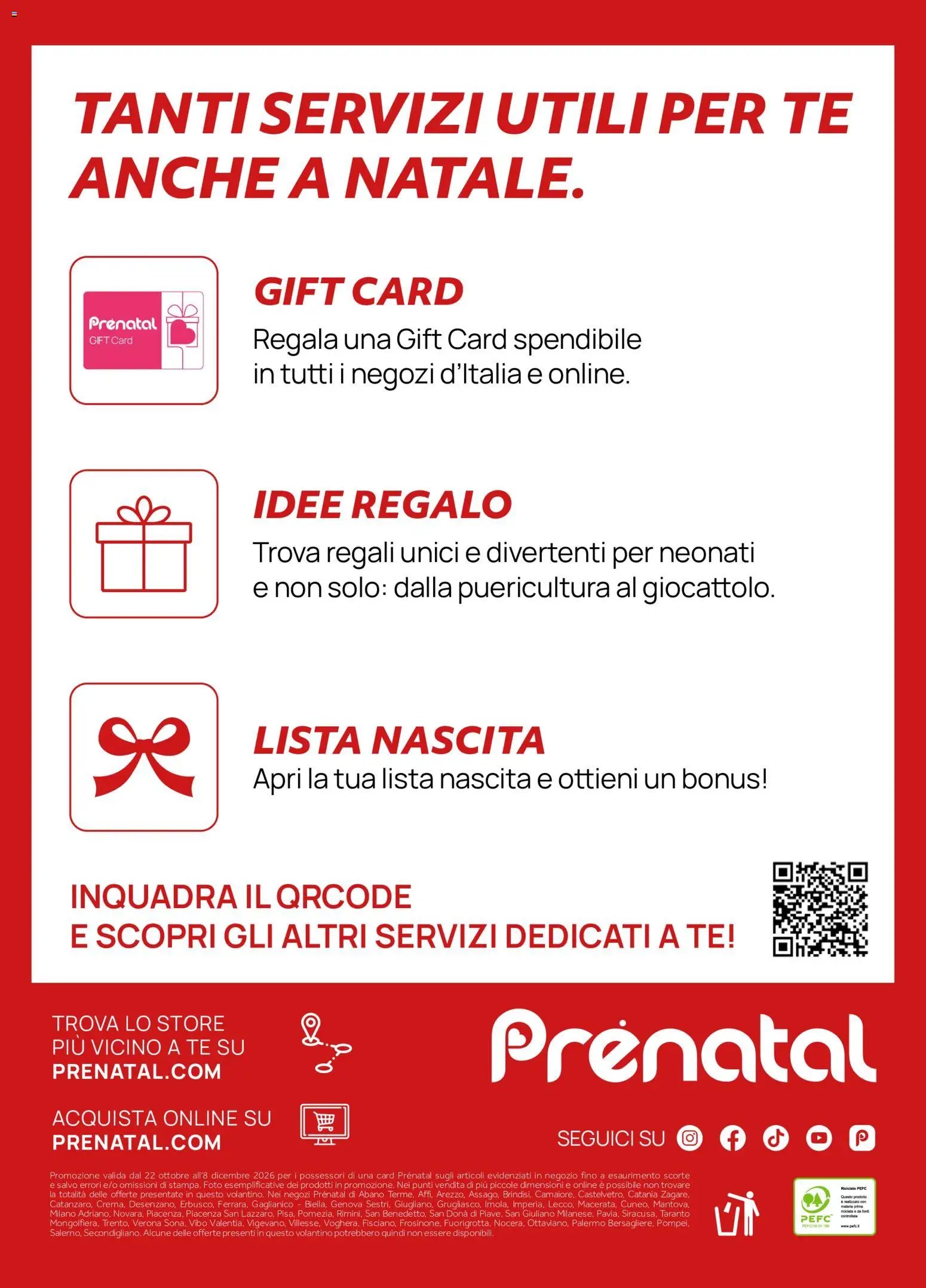Prenatal volantino Natale