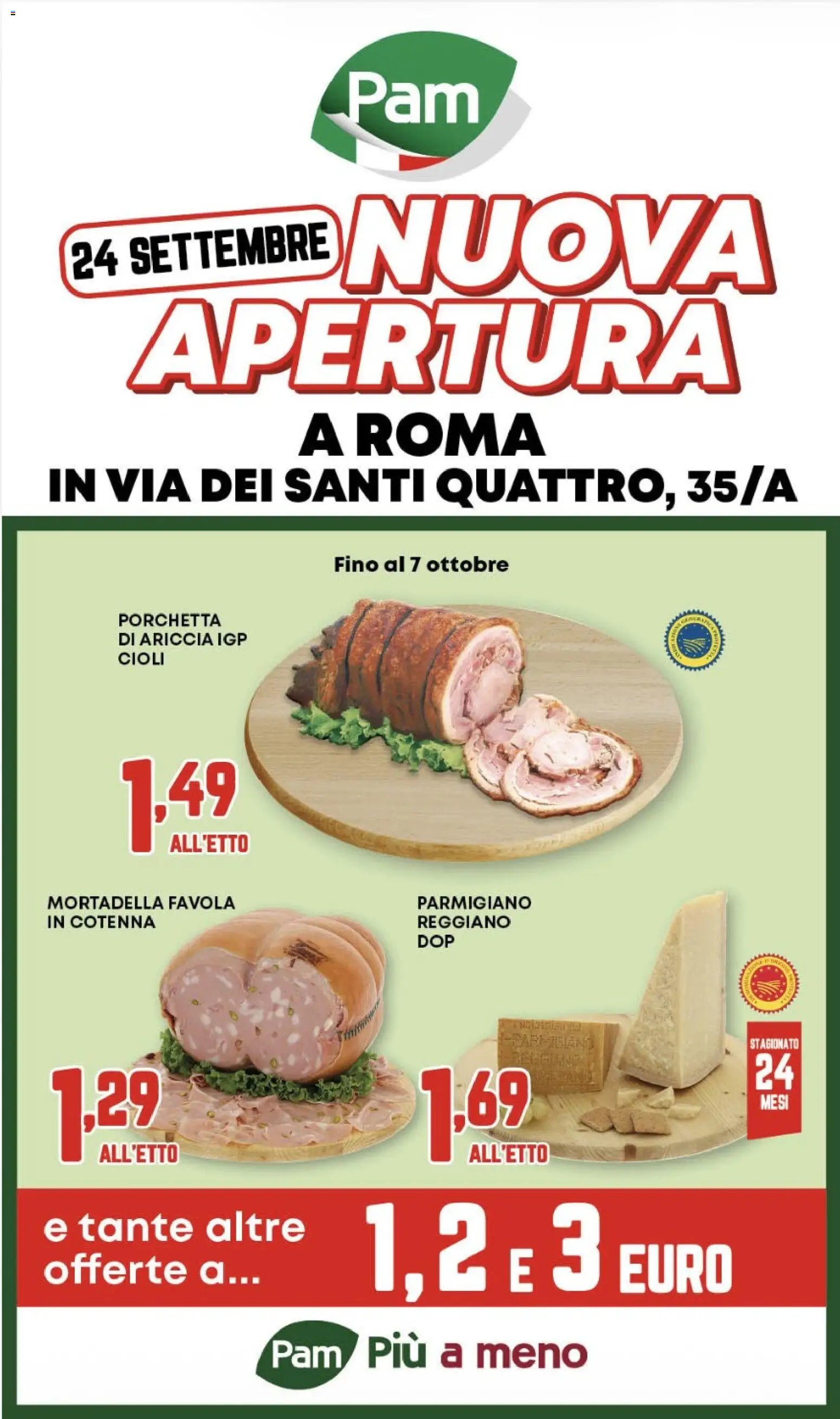 PAM volantino Santi Quattro