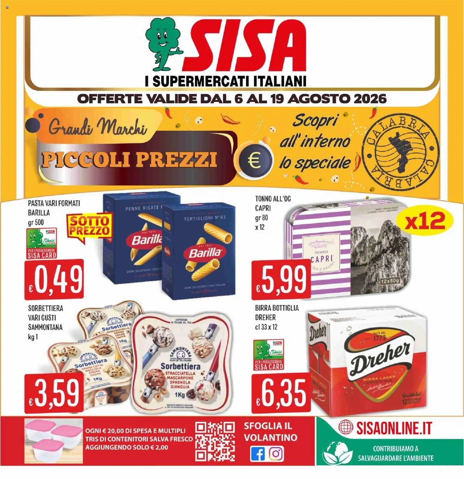SISA volantino Calabria