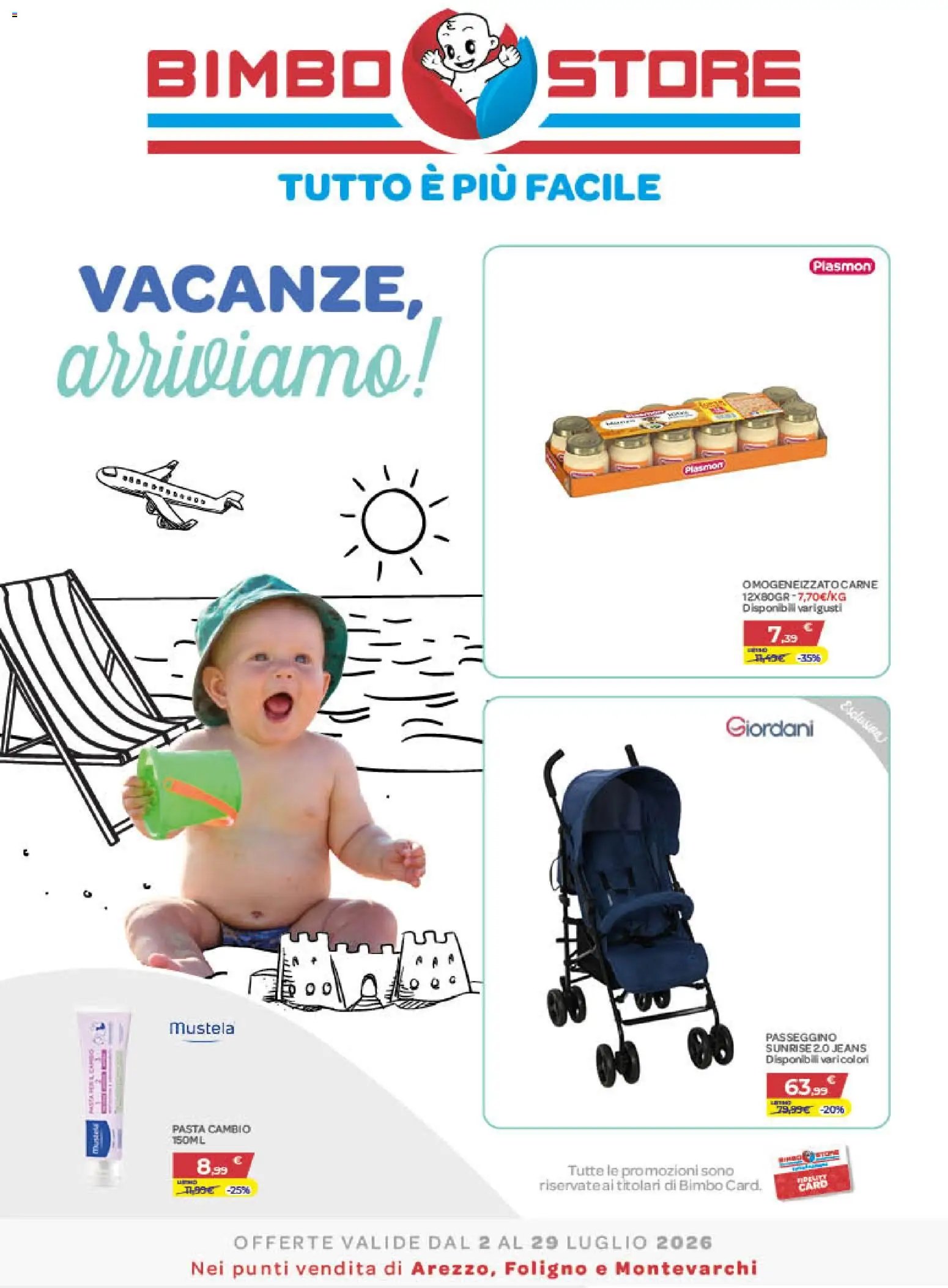 Bimbo store volantino Arezzo, Montevarchi, Foligno