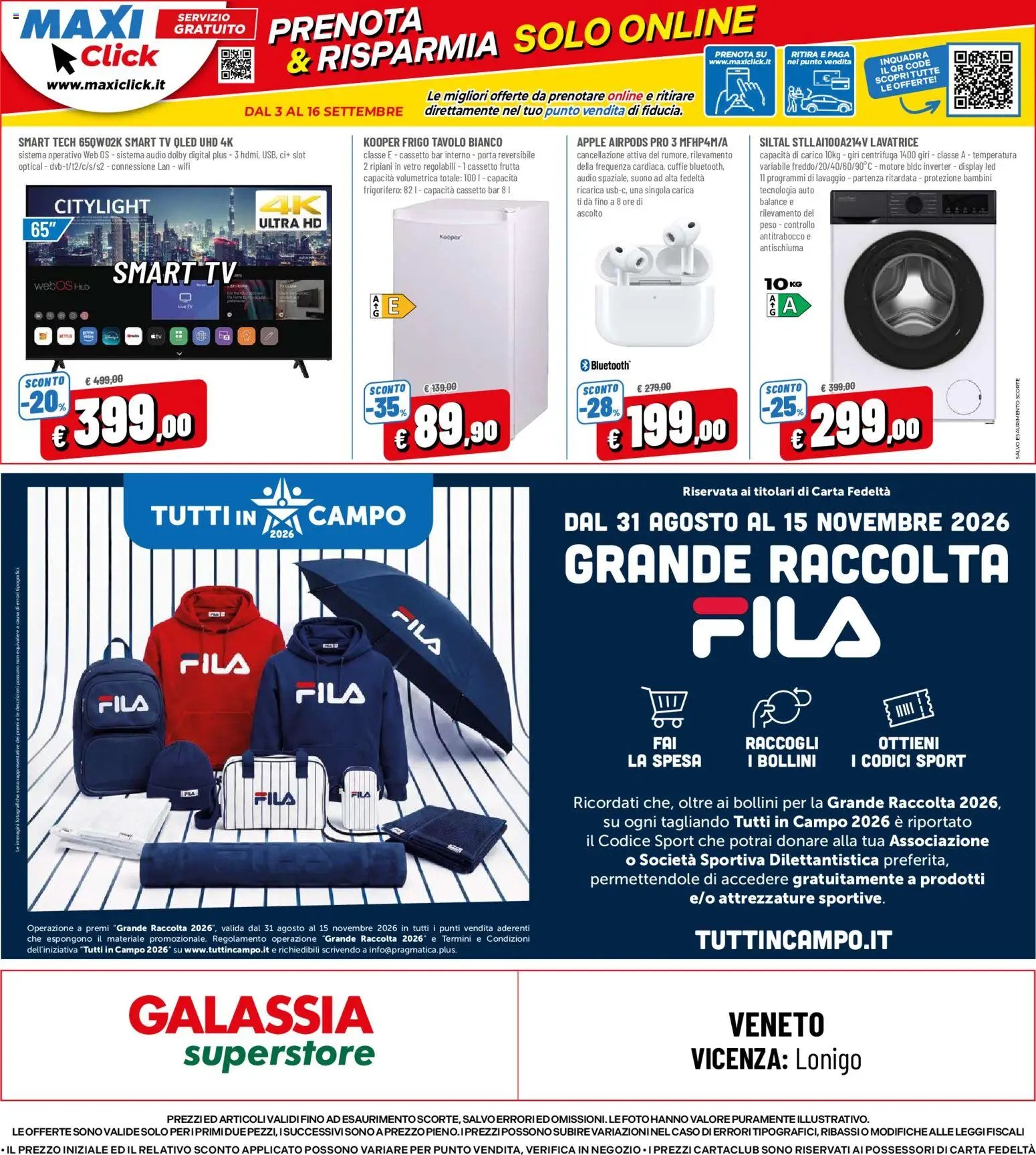 Galassia volantino Superstore