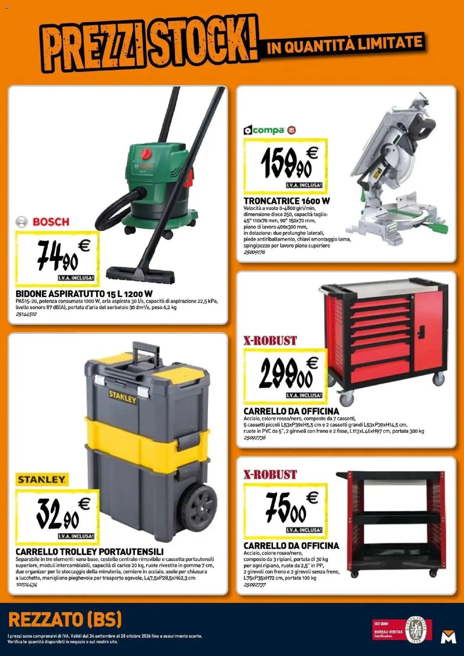 TECNOMAT - Straordinari prezzi stock!