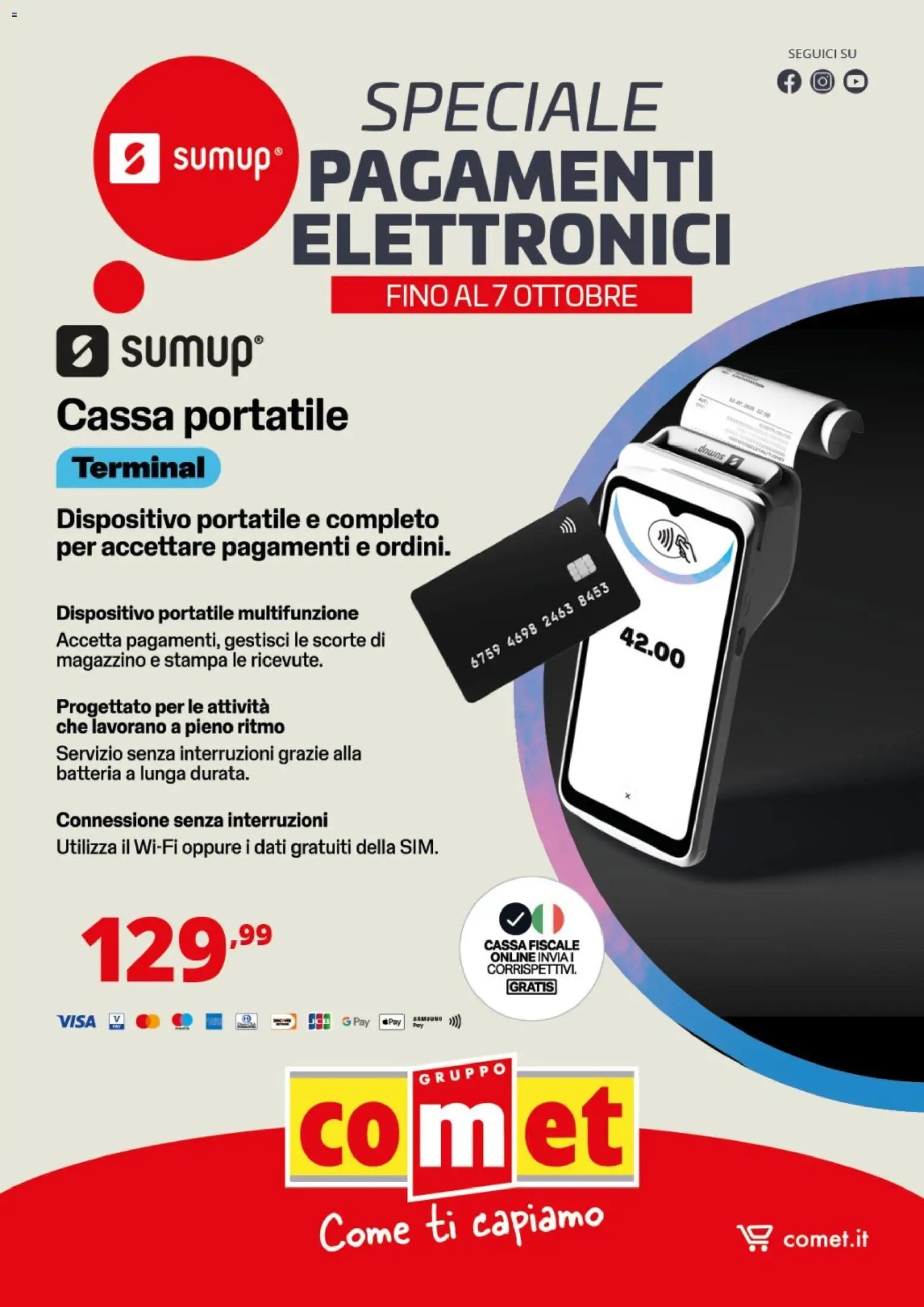 Comet volantino Pagamenti Elettronici