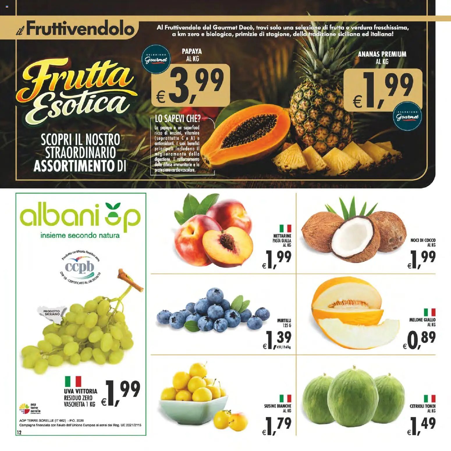 Decò volantino Gourmet Sicilia