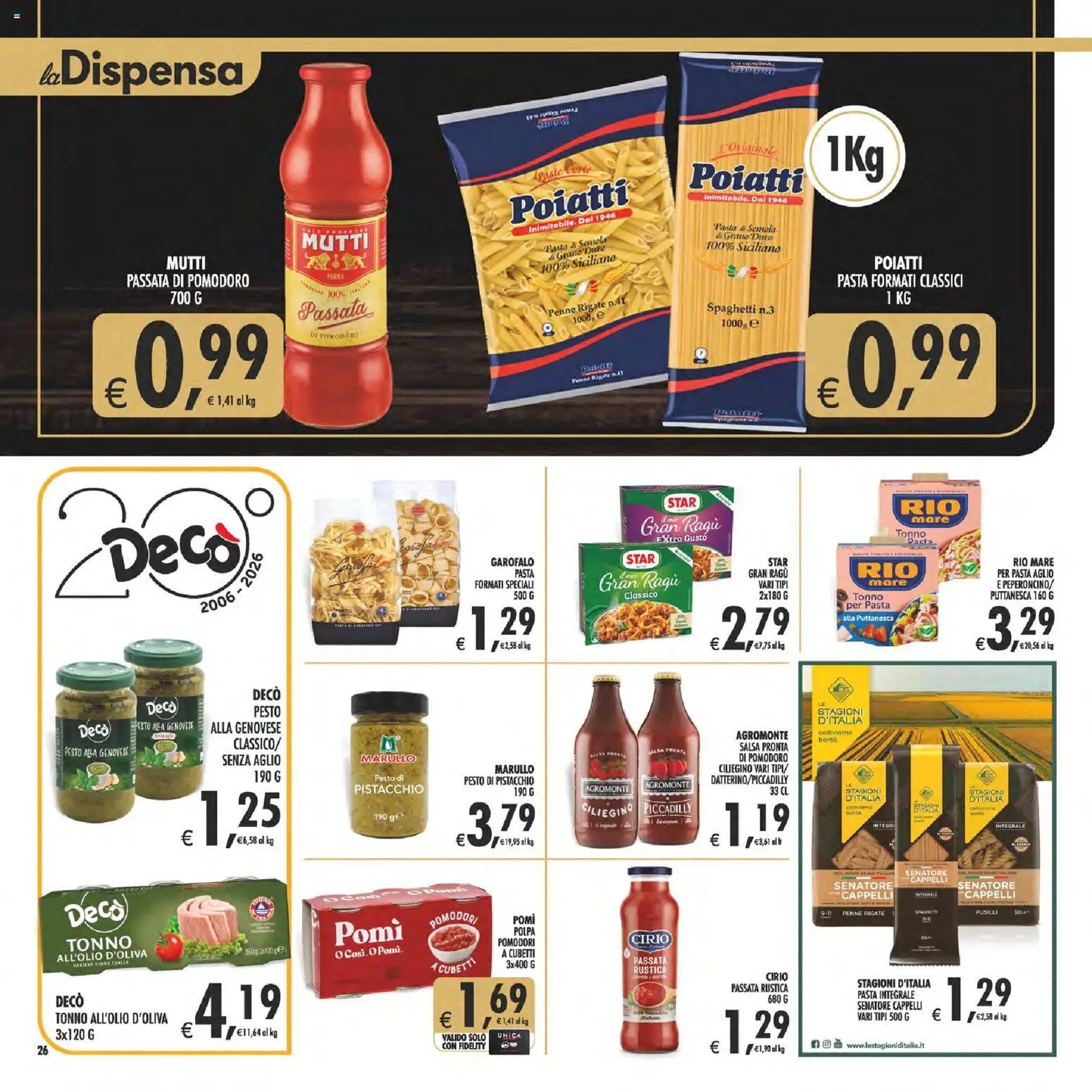 Decò volantino Gourmet Sicilia