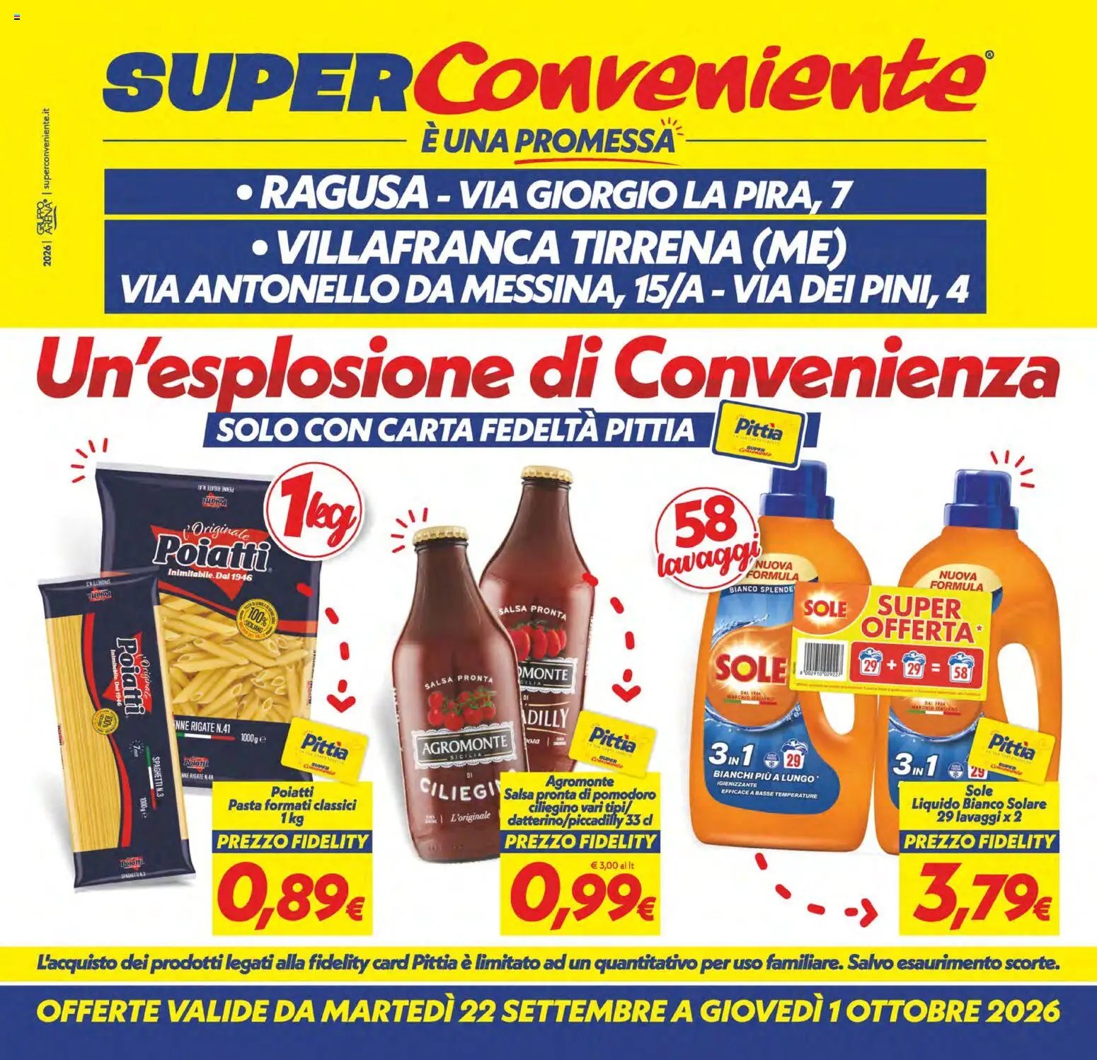 SuperConveniente volantino Ragusa, Villafranca