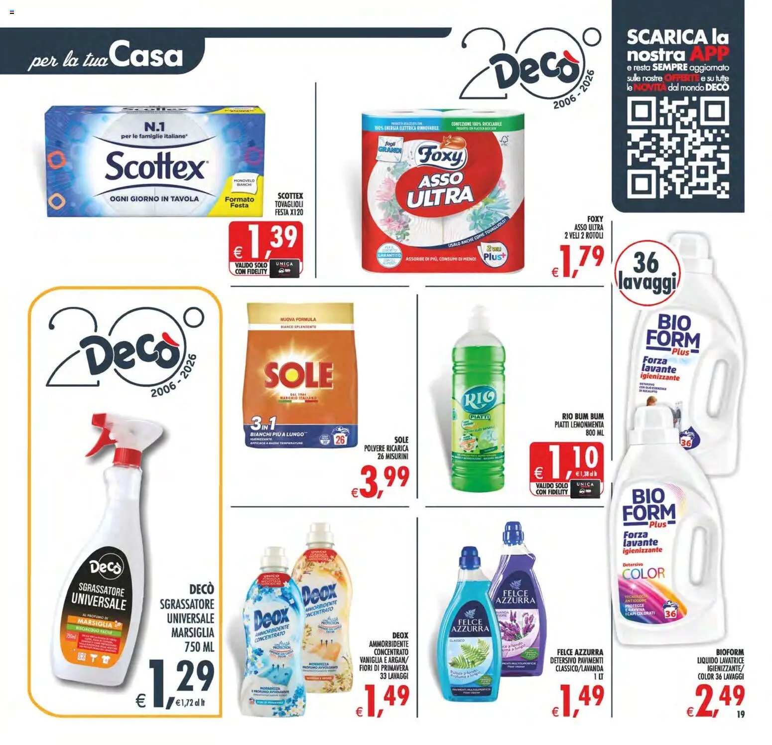 Decò volantino Maxistore, Supermercati Lipari