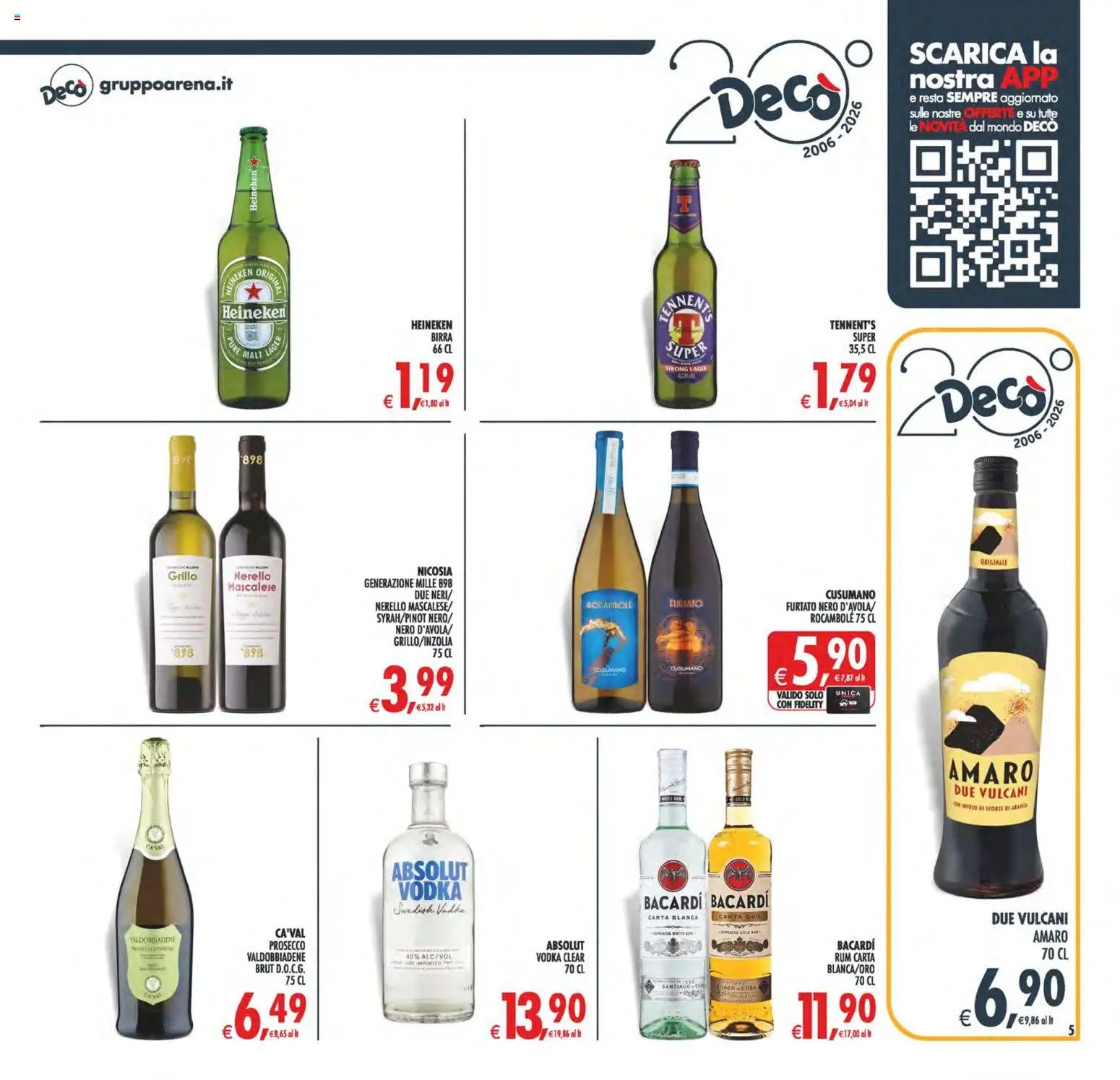 Decò volantino Maxistore, Supermercati Lipari
