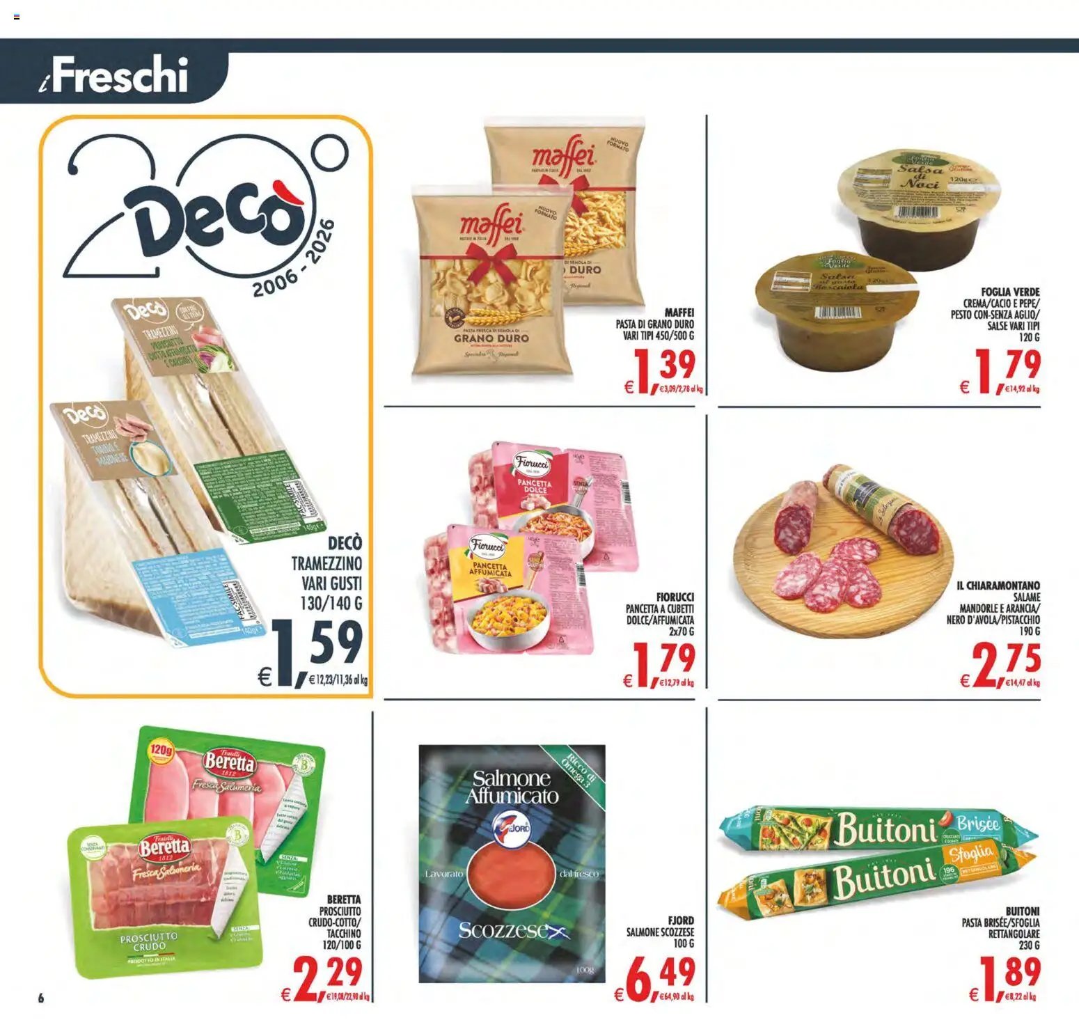 Decò volantino Maxistore, Supermercati Lipari