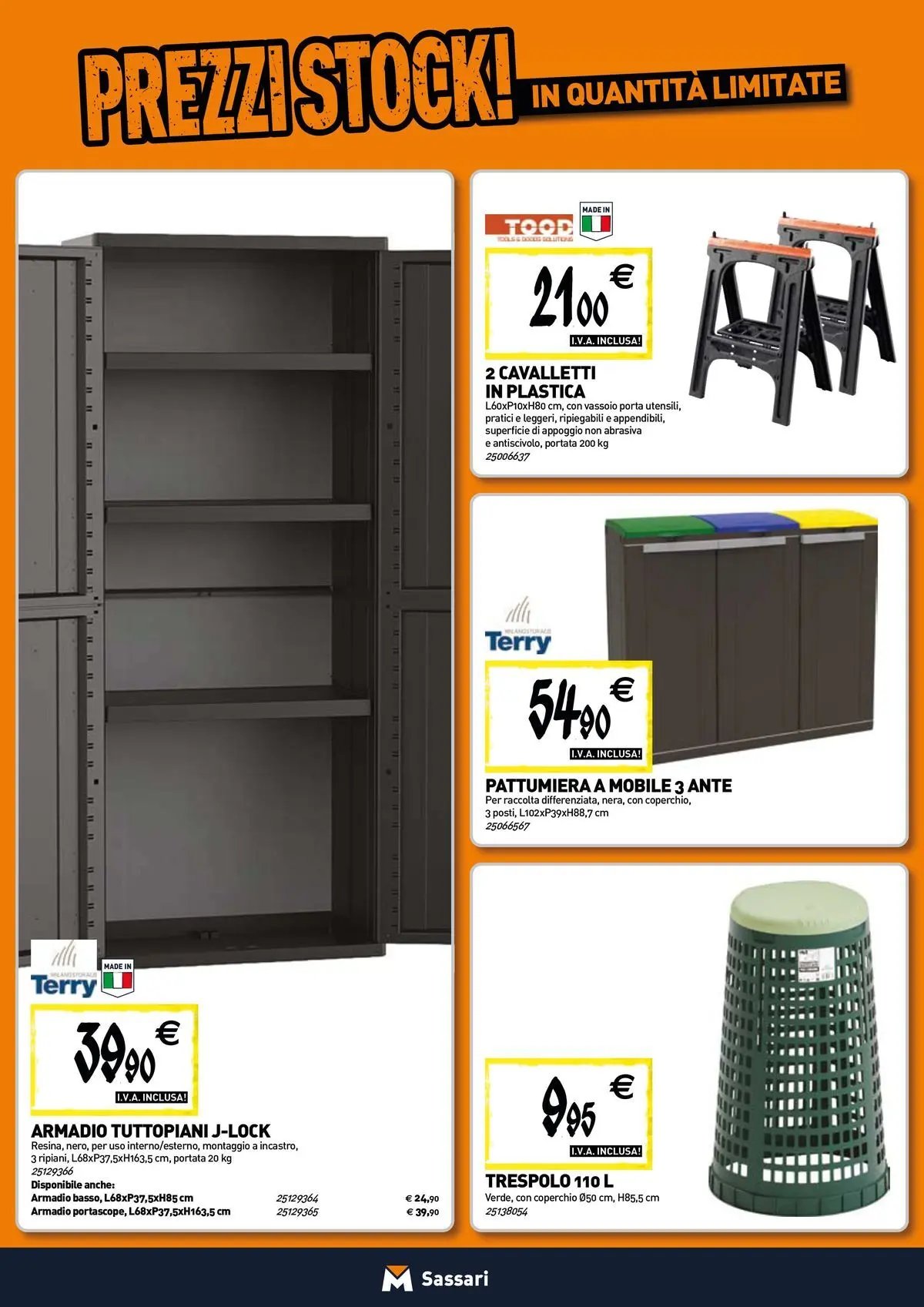 TECNOMAT - Straordinari prezzi stock!