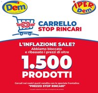 DEM volantino Carrello Stop Rincari