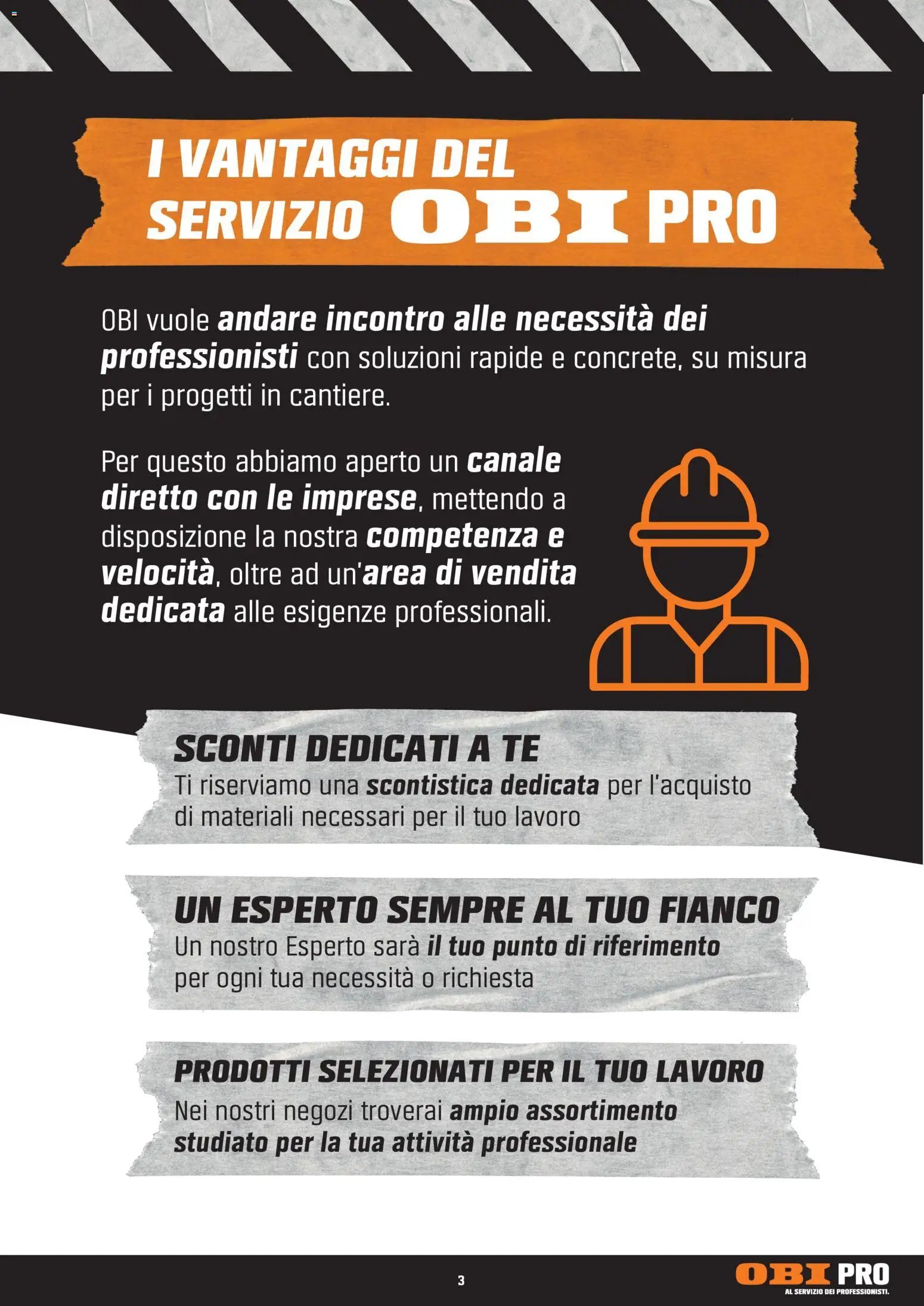 OBI volantino Al Servizio Dei Professionisti